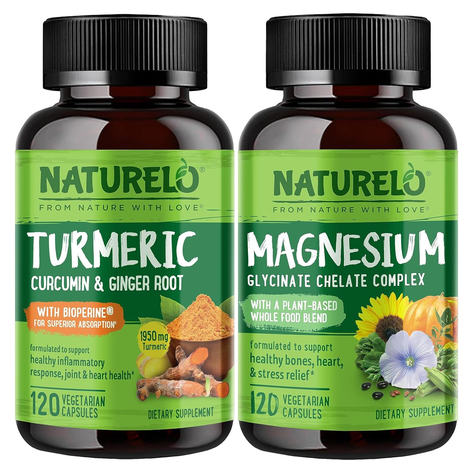 Suplemento Natural NATURELO Cúrcuma Curcumina 120 Cápsulas