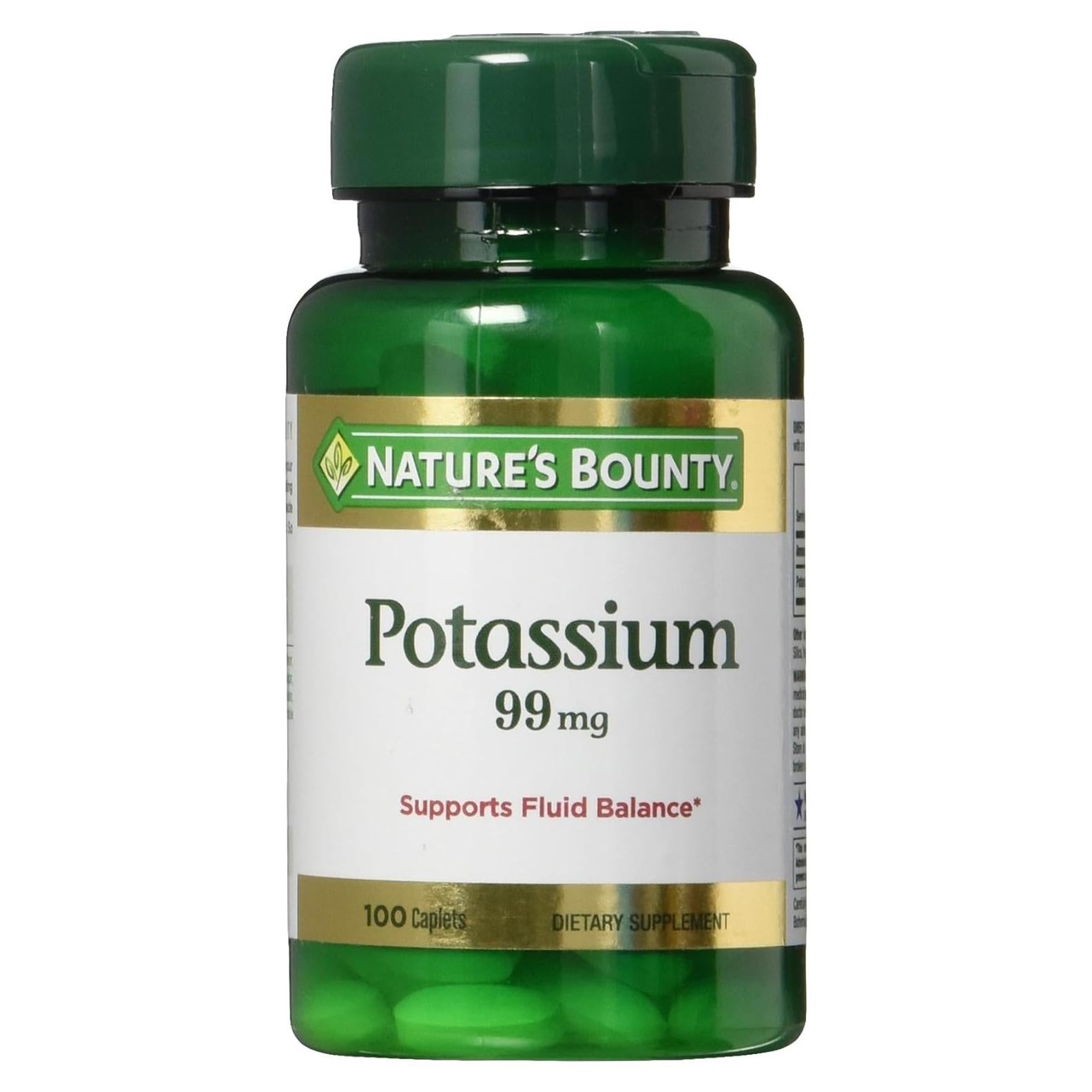 Gluconato de Potasio Nature's Bounty 99mg 100 Comprimidos