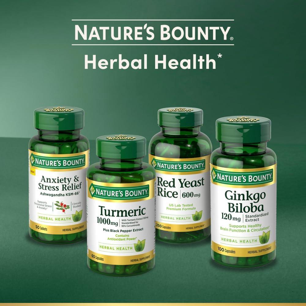 Suplemento Herbal Cúrcuma Nature's Bounty 538 mg 45 Cápsulas