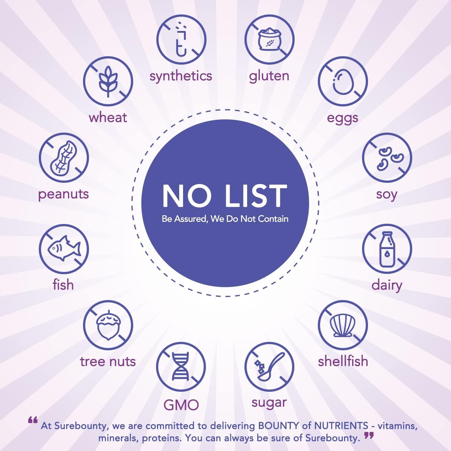 Suplemento de Glicinato de Magnesio Surebounty 240 Cápsulas