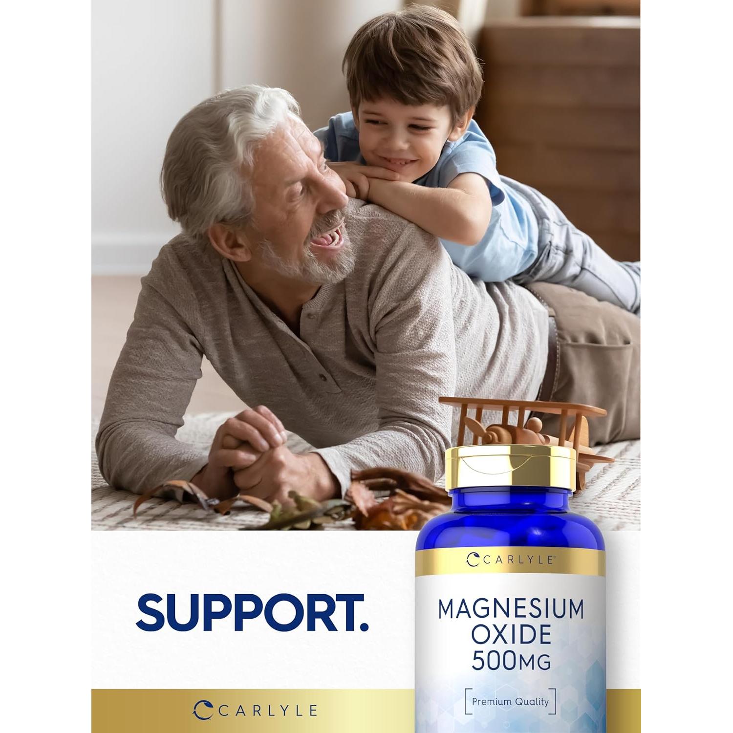 Cápsulas de Óxido de Magnesio 500mg Carlyle - 120 Unidades