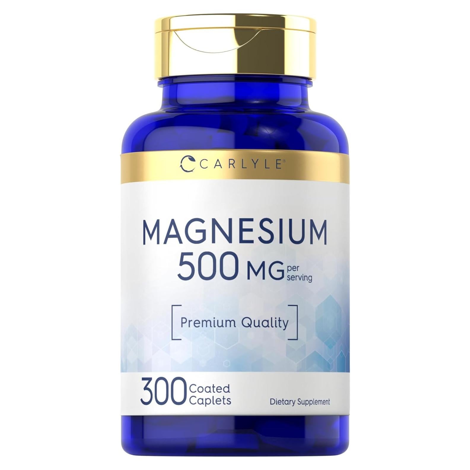 Carlyle Magnesio 500mg - 300 Tabletas Recubiertas Vegetariano