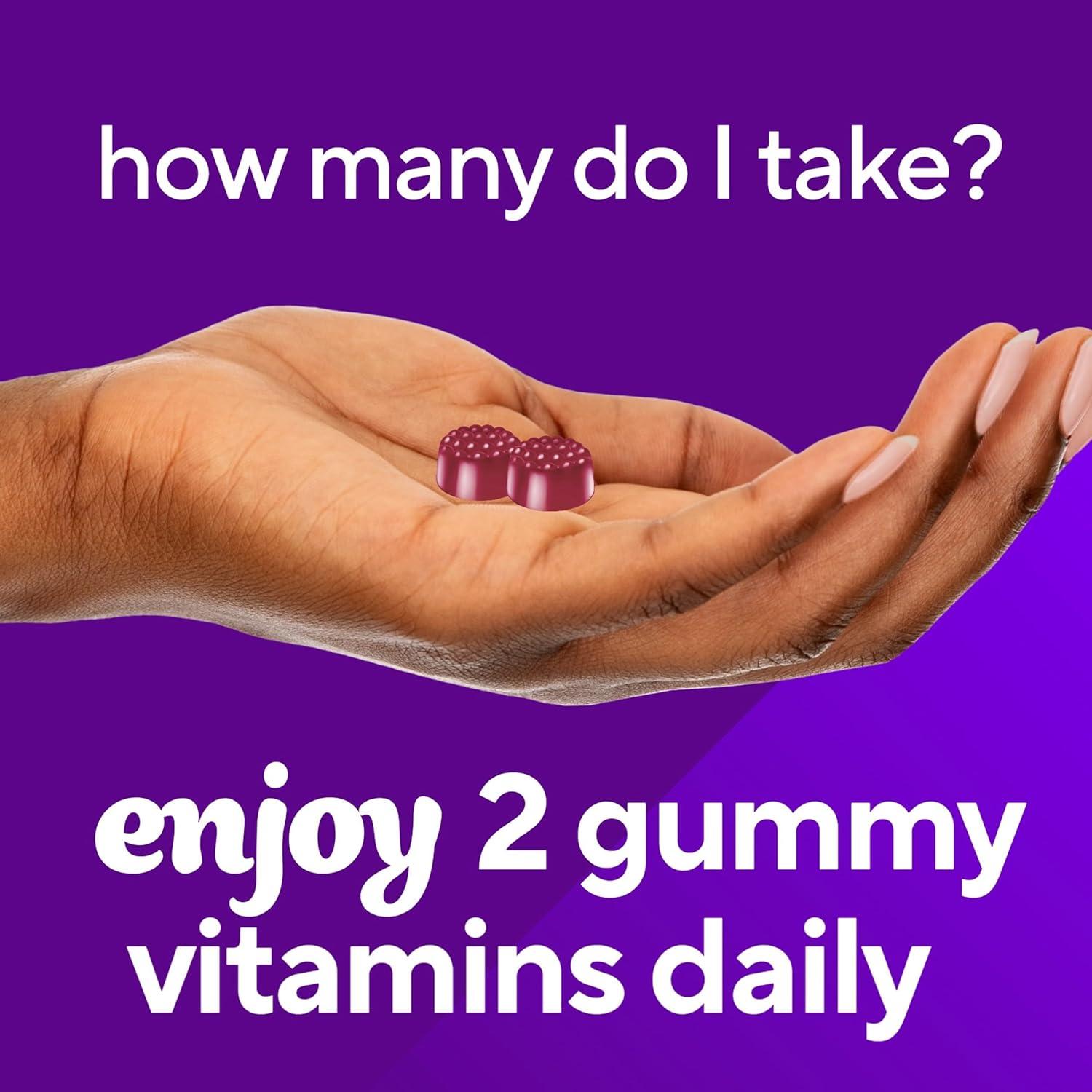 Vitafusion Gomitas de Biotina Extra 5000 mcg Sabor Baya 100 Unidades