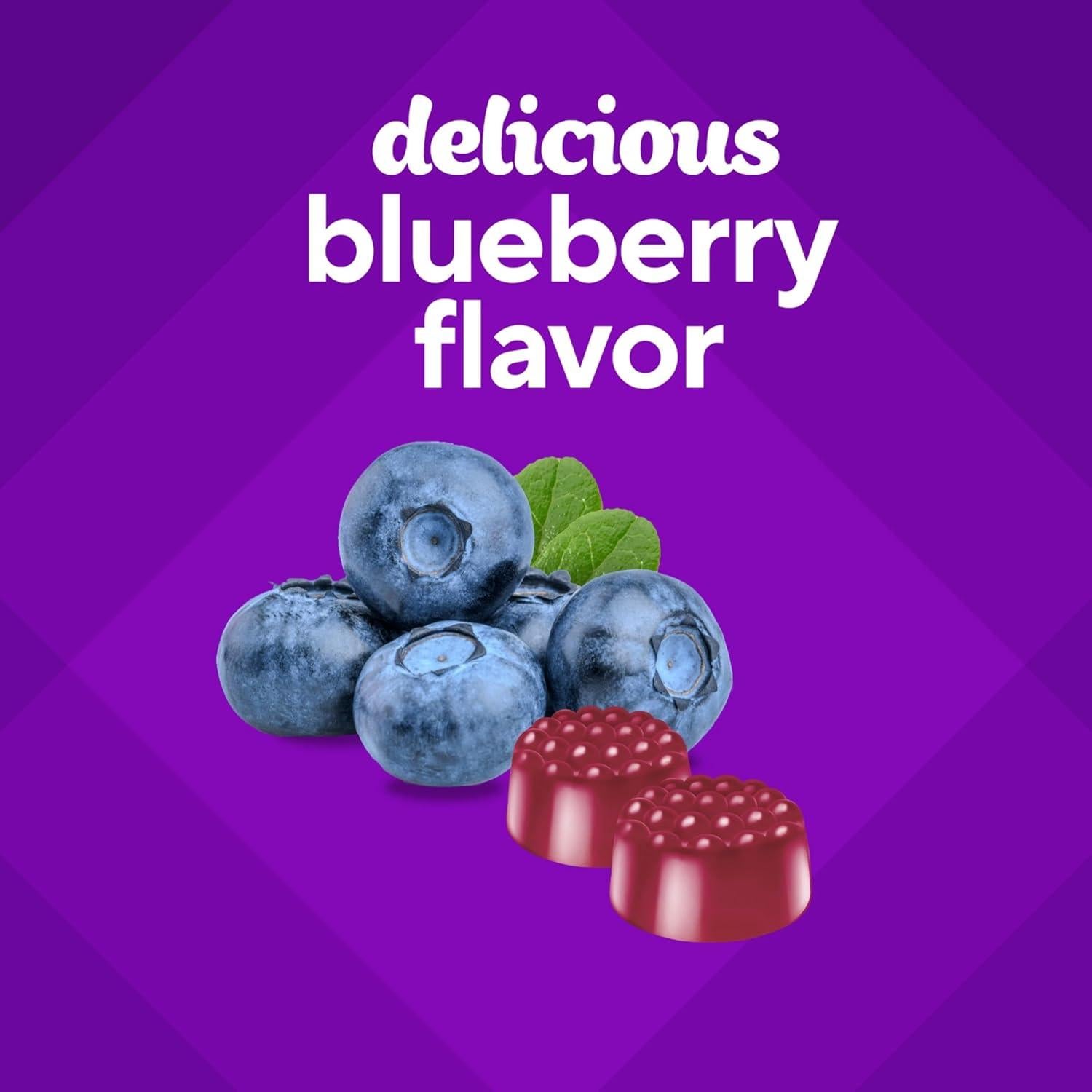 Vitafusion Gomitas de Biotina Extra 5000 mcg Sabor Baya 100 Unidades