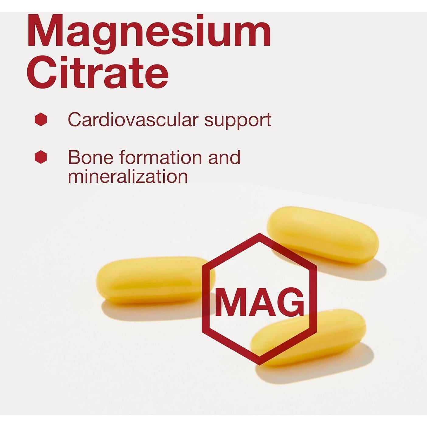 Citrato de Magnesio Plus Protocolo Vida 180 Cápsulas 400mg