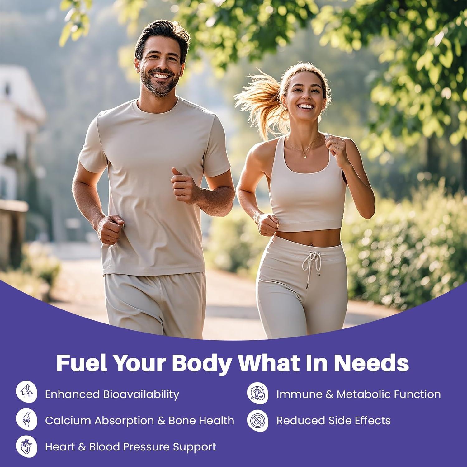 Suplemento de Magnesio, Potasio, D3 y K2 MEGNETA - 60 Cápsulas