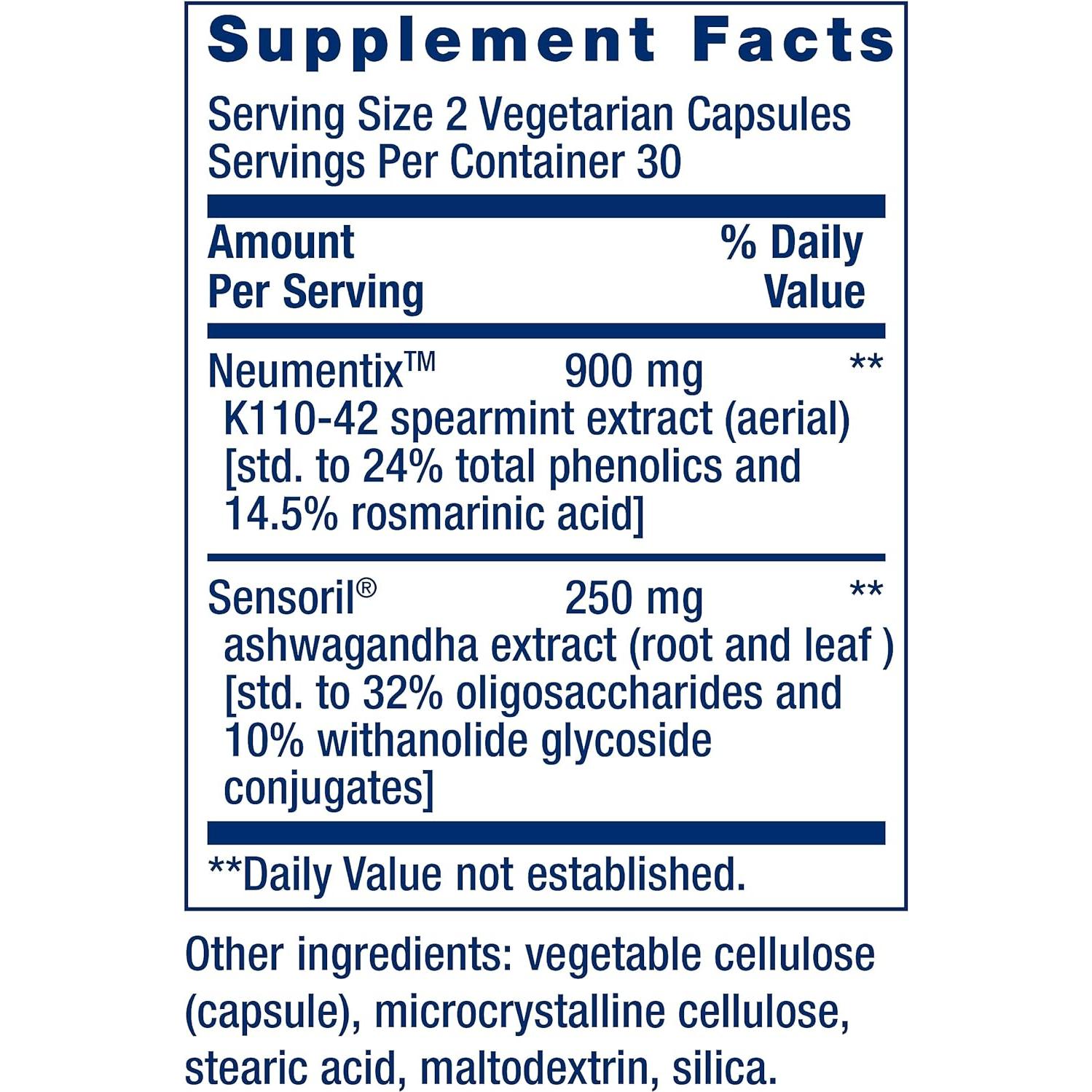 Life Extension Ashwagandha Plus 60 Cápsulas Vegetarianas