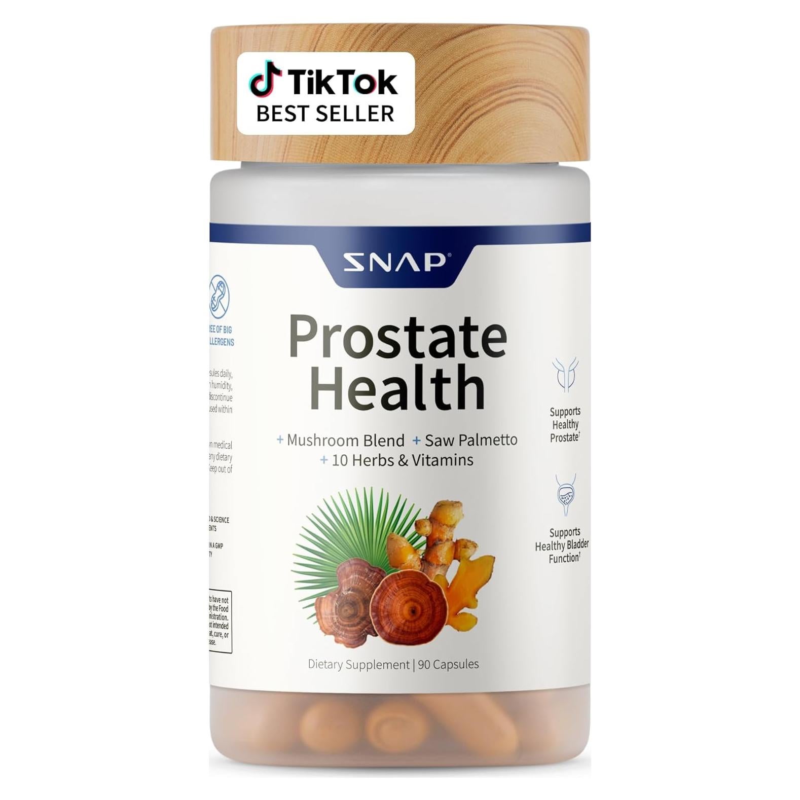 Suplemento Salud Prostática Snap Supplements 90 Cápsulas