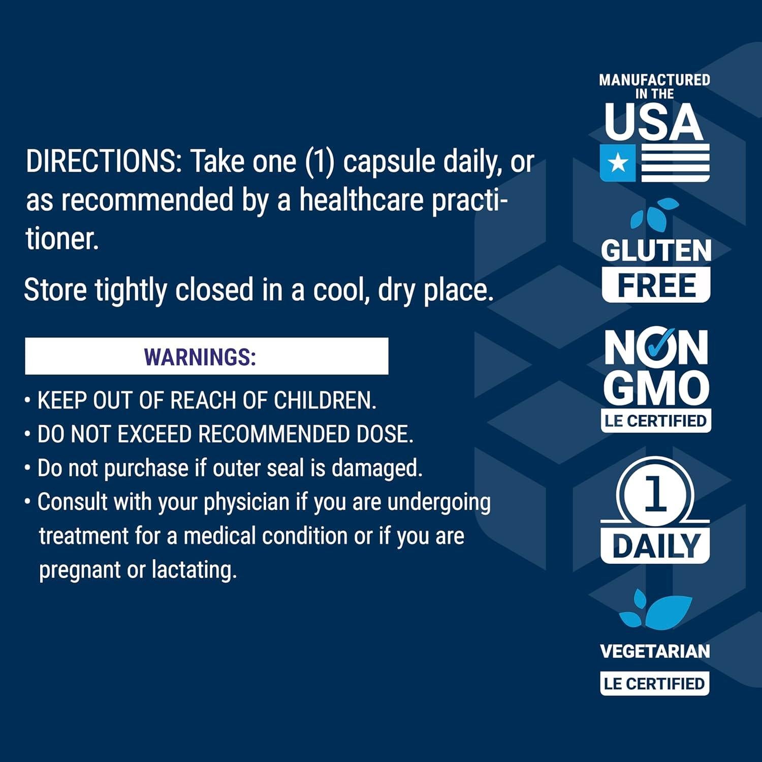 Equilibrio de Cortisol Estrés Life Extension 30 Cápsulas Vegetales