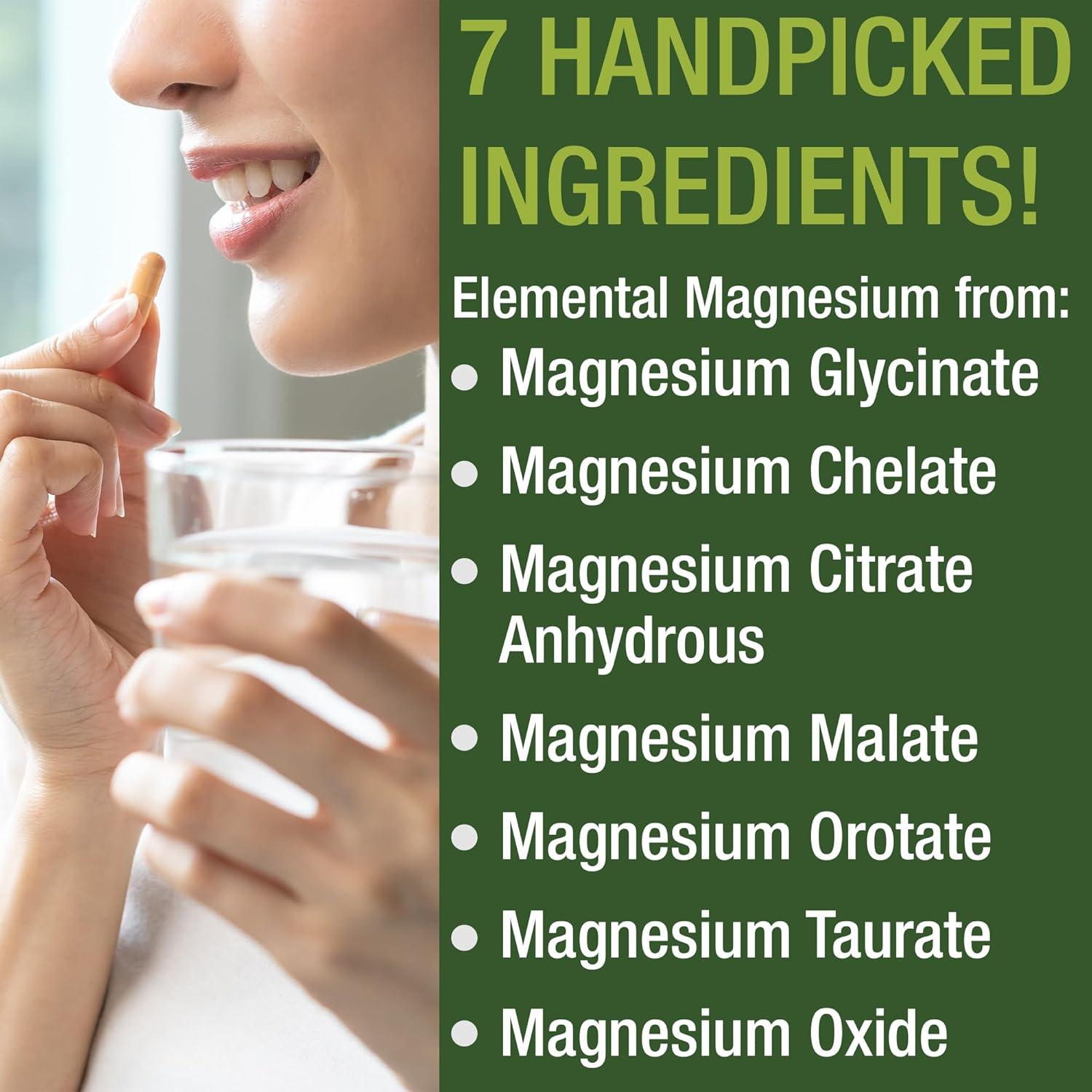 Glicinato de Magnesio 500mg Peak Performance - 7 Formas en 2 Cápsulas