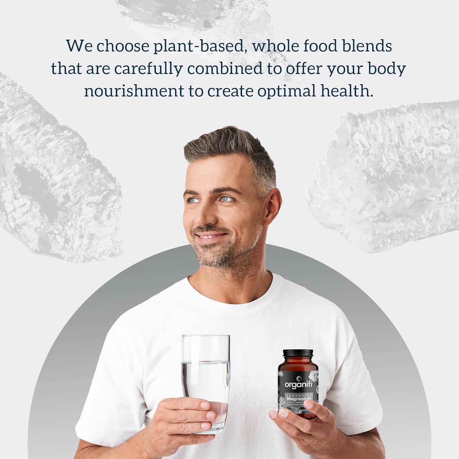 Suplemento de Magnesio Glicinato Organifi 150mg 60 Cápsulas Veganas