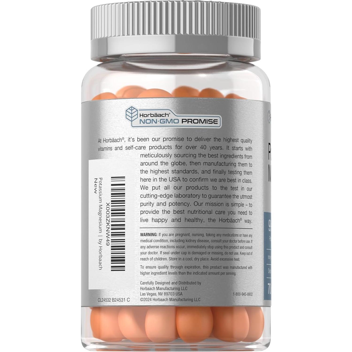 Suplemento de Potasio y Magnesio Horbaach Gominolas 70 Unidades