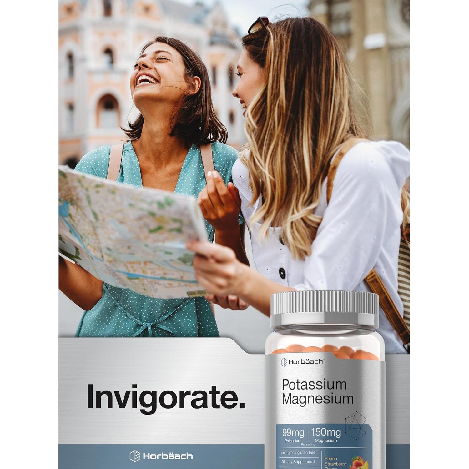 Suplemento de Potasio y Magnesio Horbaach Gominolas 70 Unidades