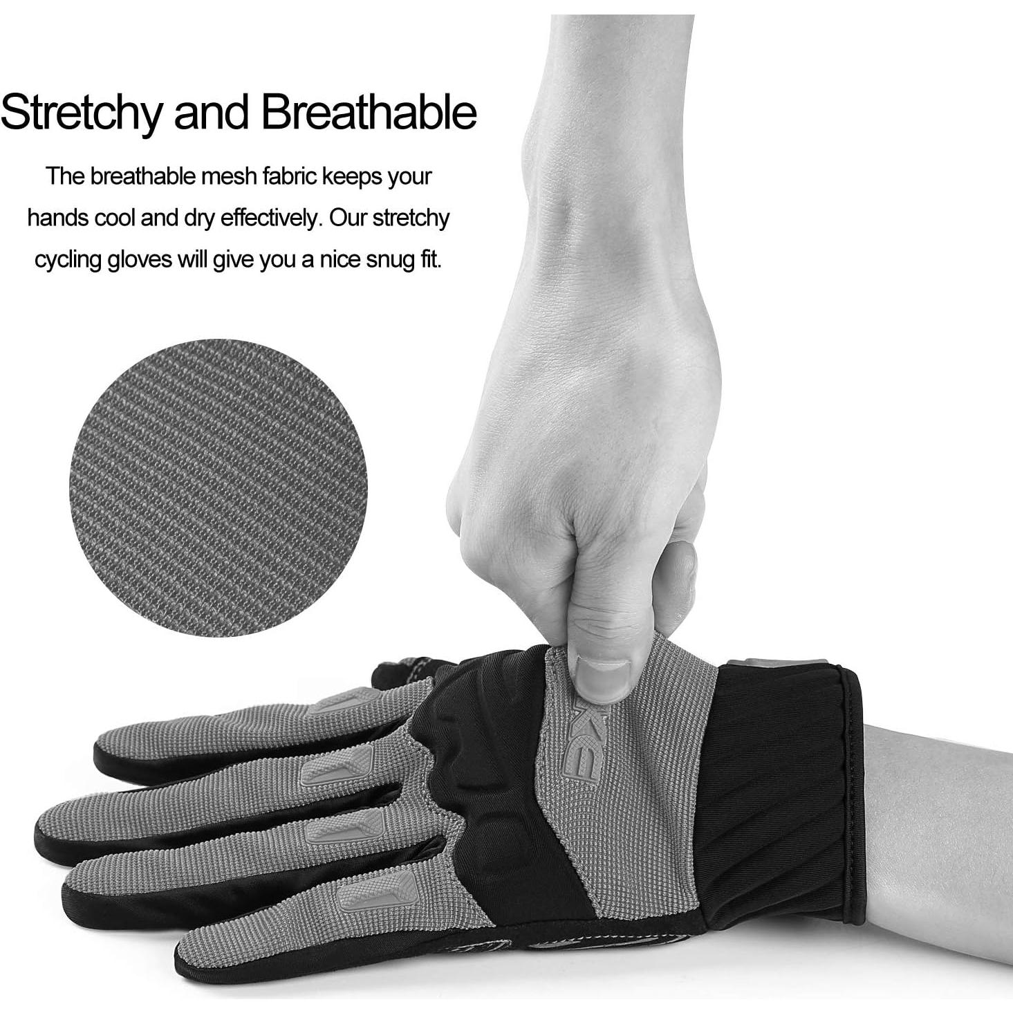 Guantes de Ciclismo INBIKE XX-Large Gris con Protección