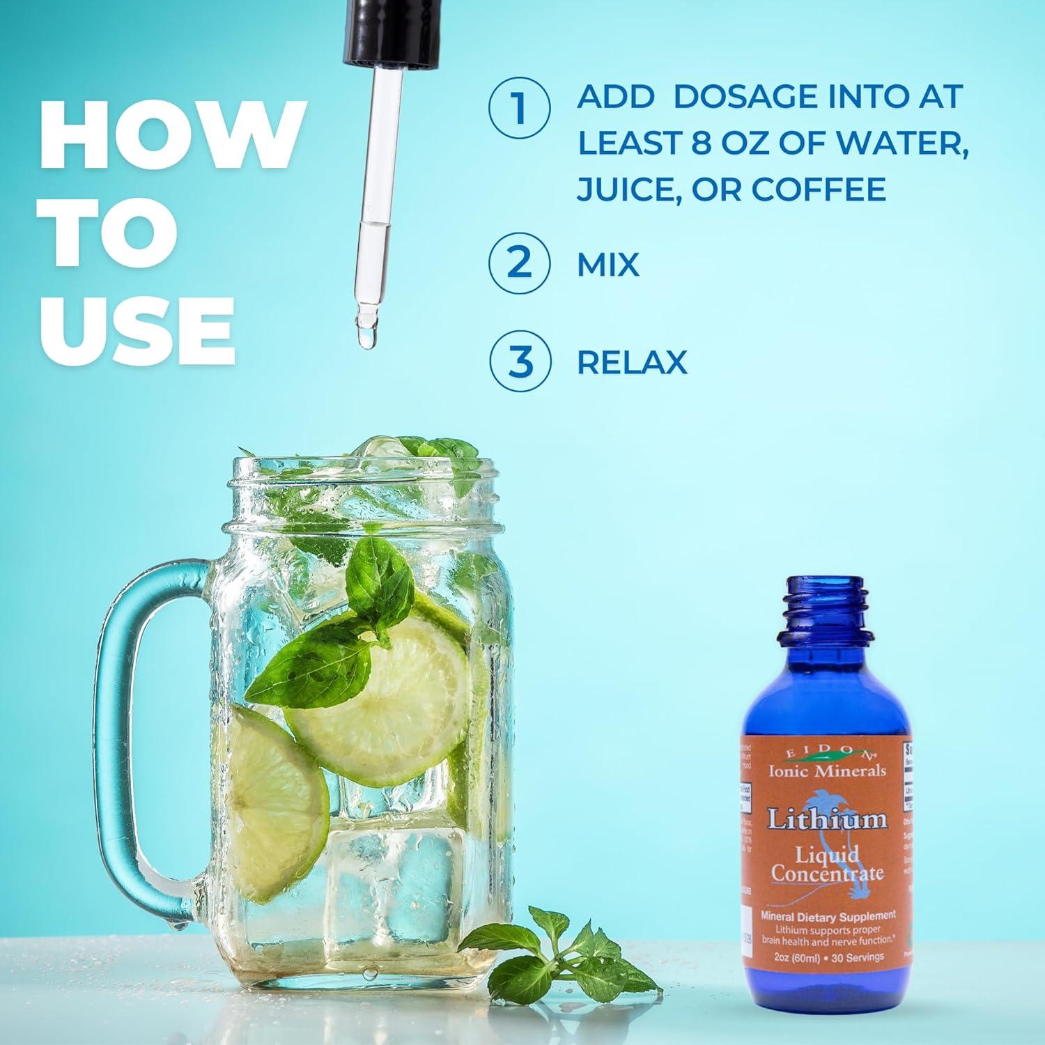 Suplemento Líquido de Litio Eidon 60 ml - Apoyo Cognitivo