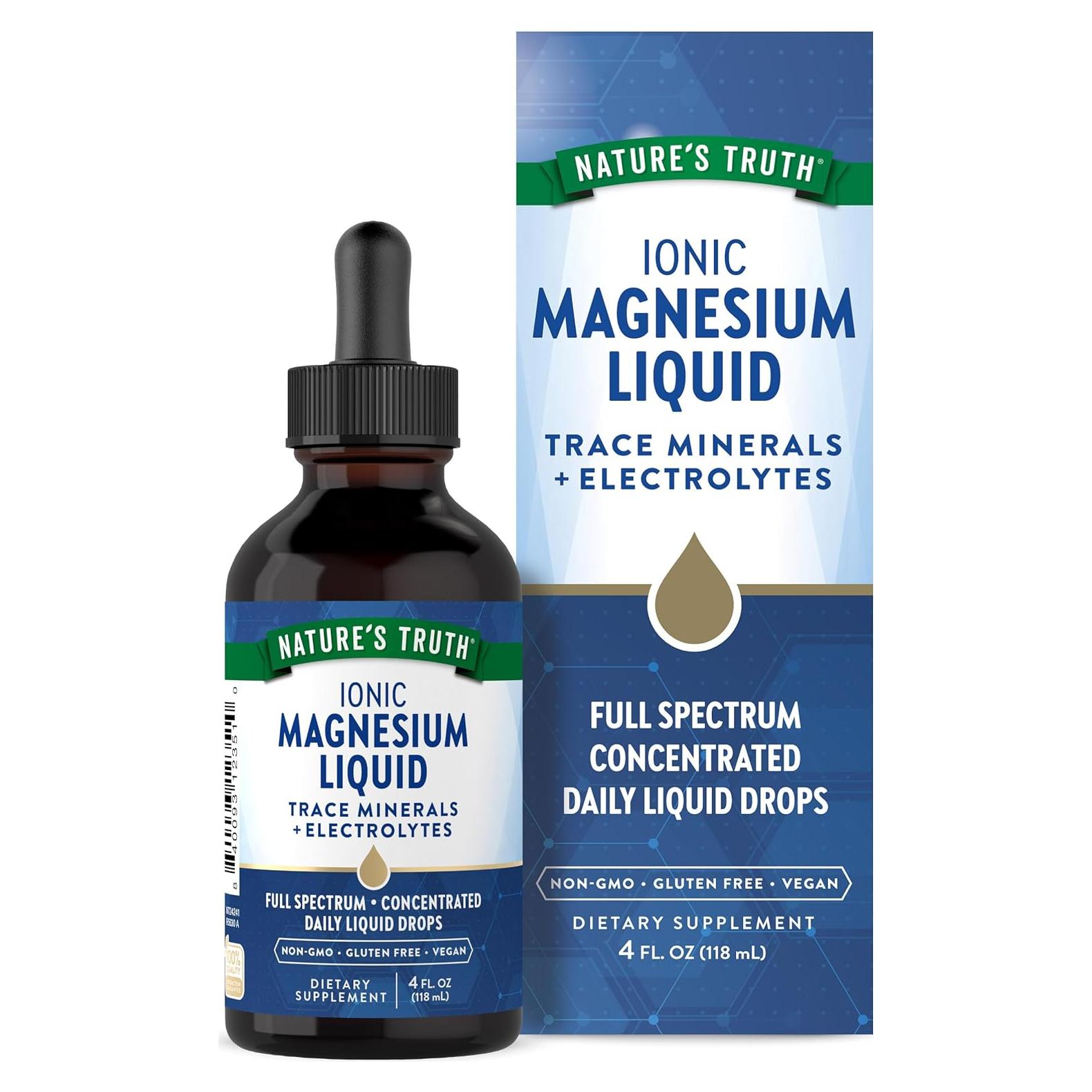 Gotas Líquidas de Magnesio Iónico La Verdad de la Naturaleza 200mg