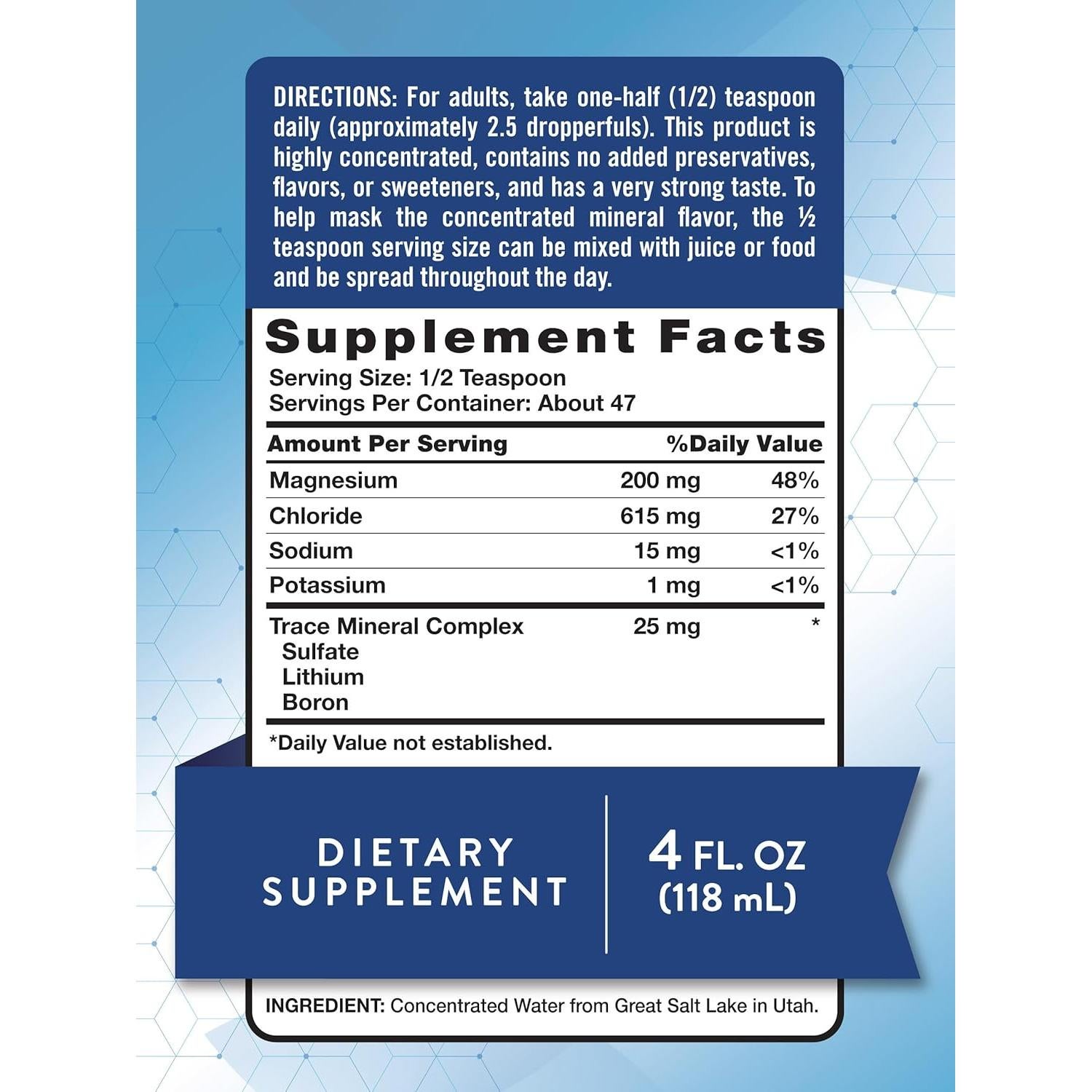 Gotas Líquidas de Magnesio Iónico La Verdad de la Naturaleza 200mg