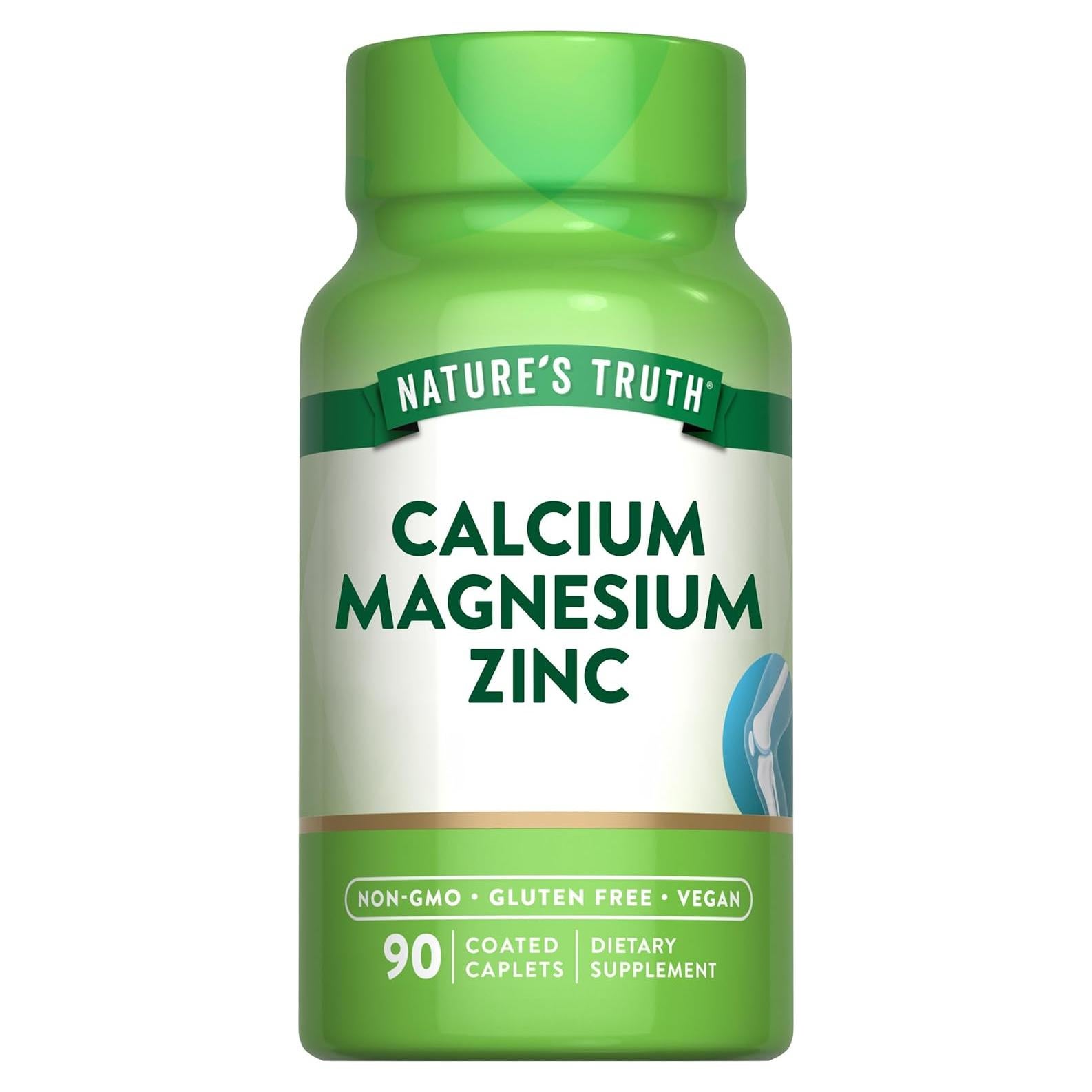 Calcio Magnesio Zinc La Verdad de la Naturaleza 90 Tabletas