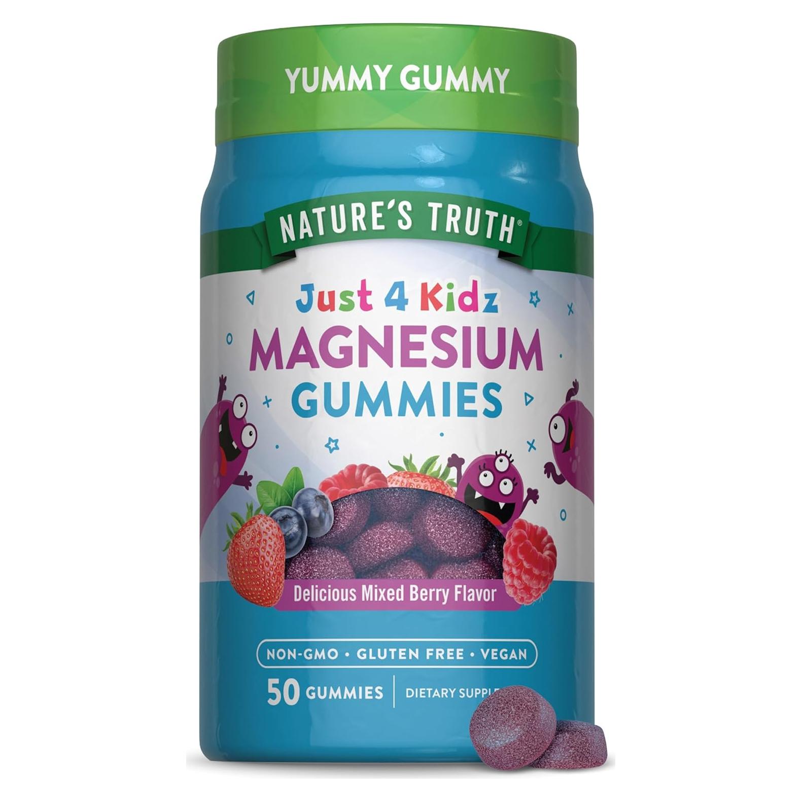 Gomitas de Magnesio Nature's Truth para Niños 50 Unidades Sabor Frutas