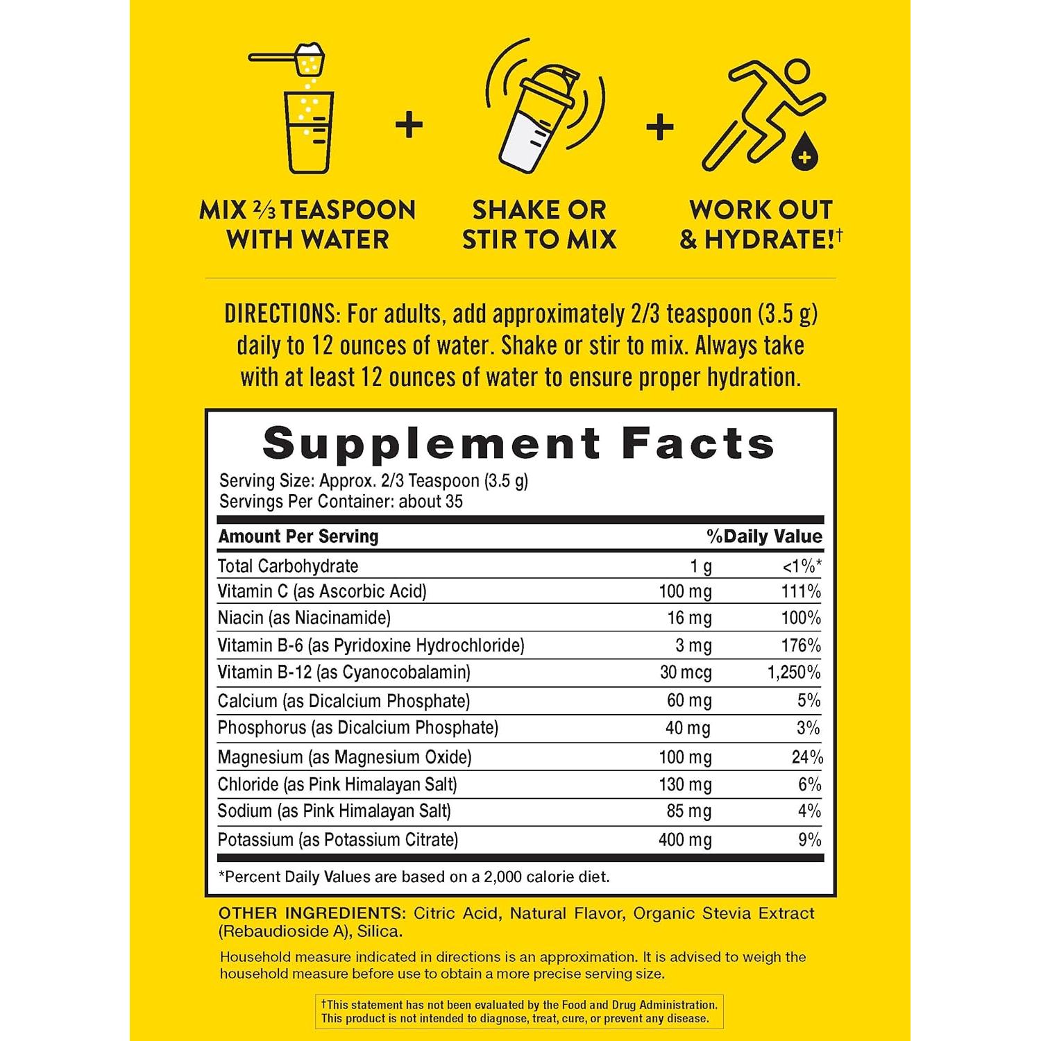 Polvo de Electrolitos Vegano La Verdad de la Naturaleza 156g