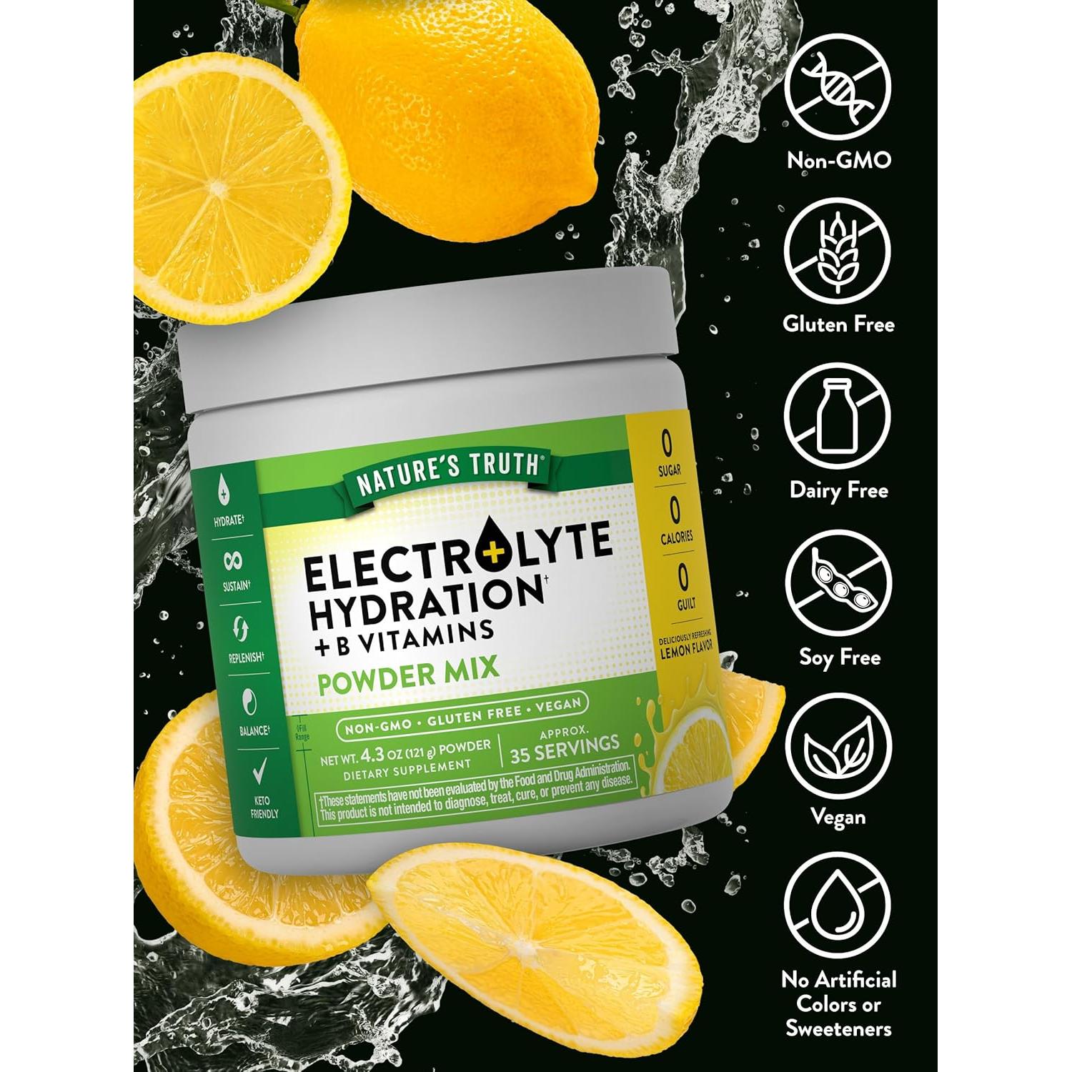 Polvo de Electrolitos Vegano La Verdad de la Naturaleza 156g