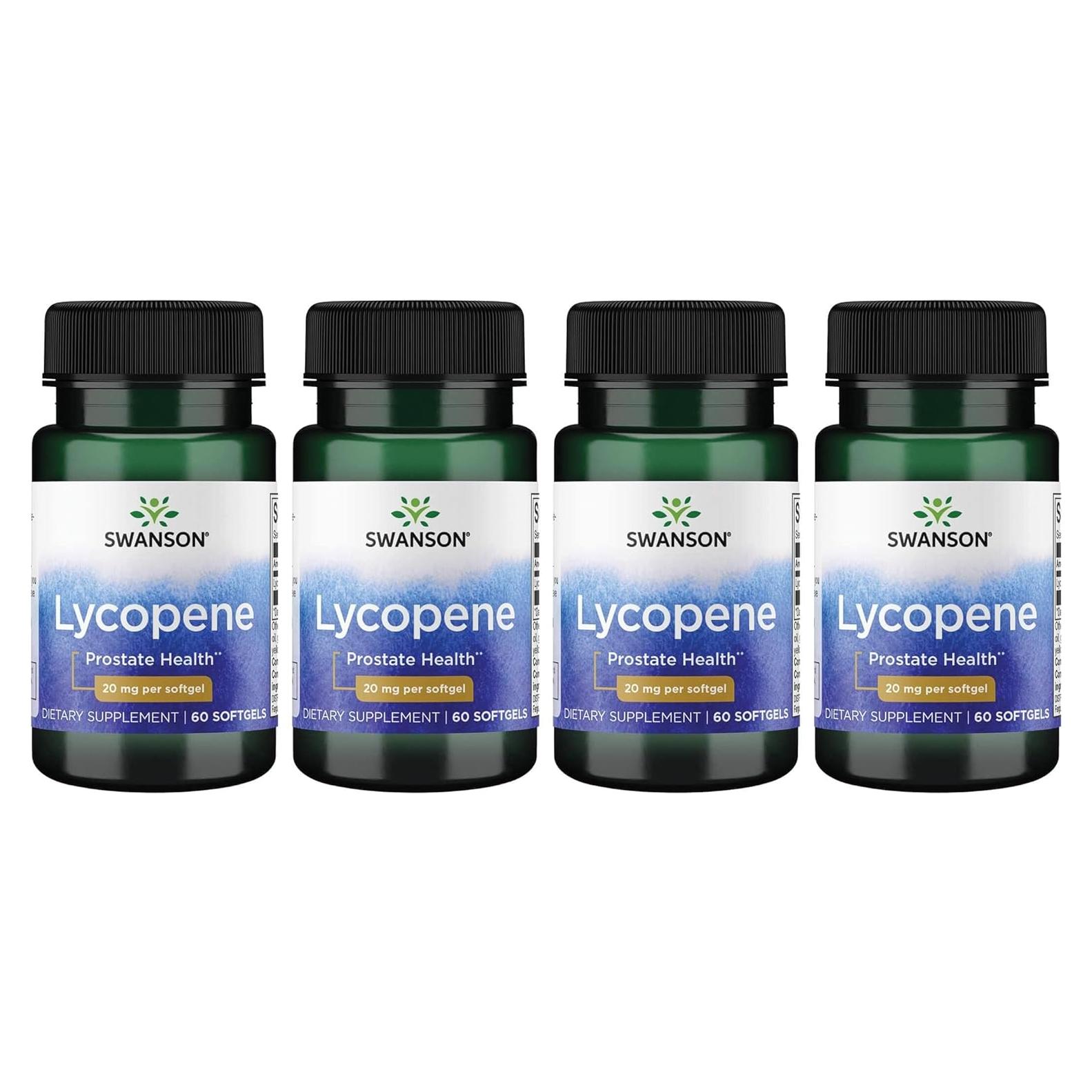 Suplemento Licopeno Swanson 20 mg - 60 Cápsulas Blandas