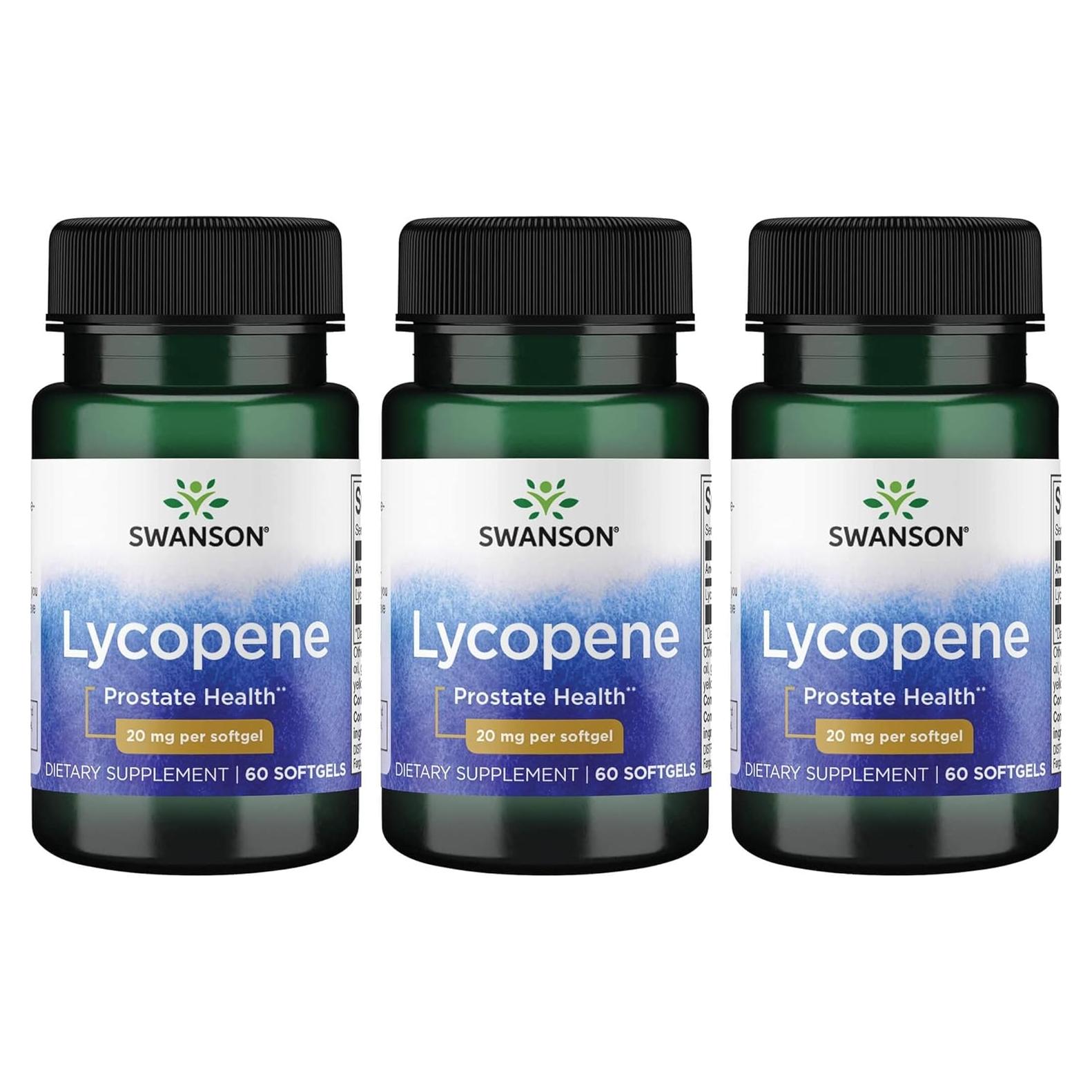 Suplemento Licopeno Swanson 20 mg - 60 Gelatinas Blandas