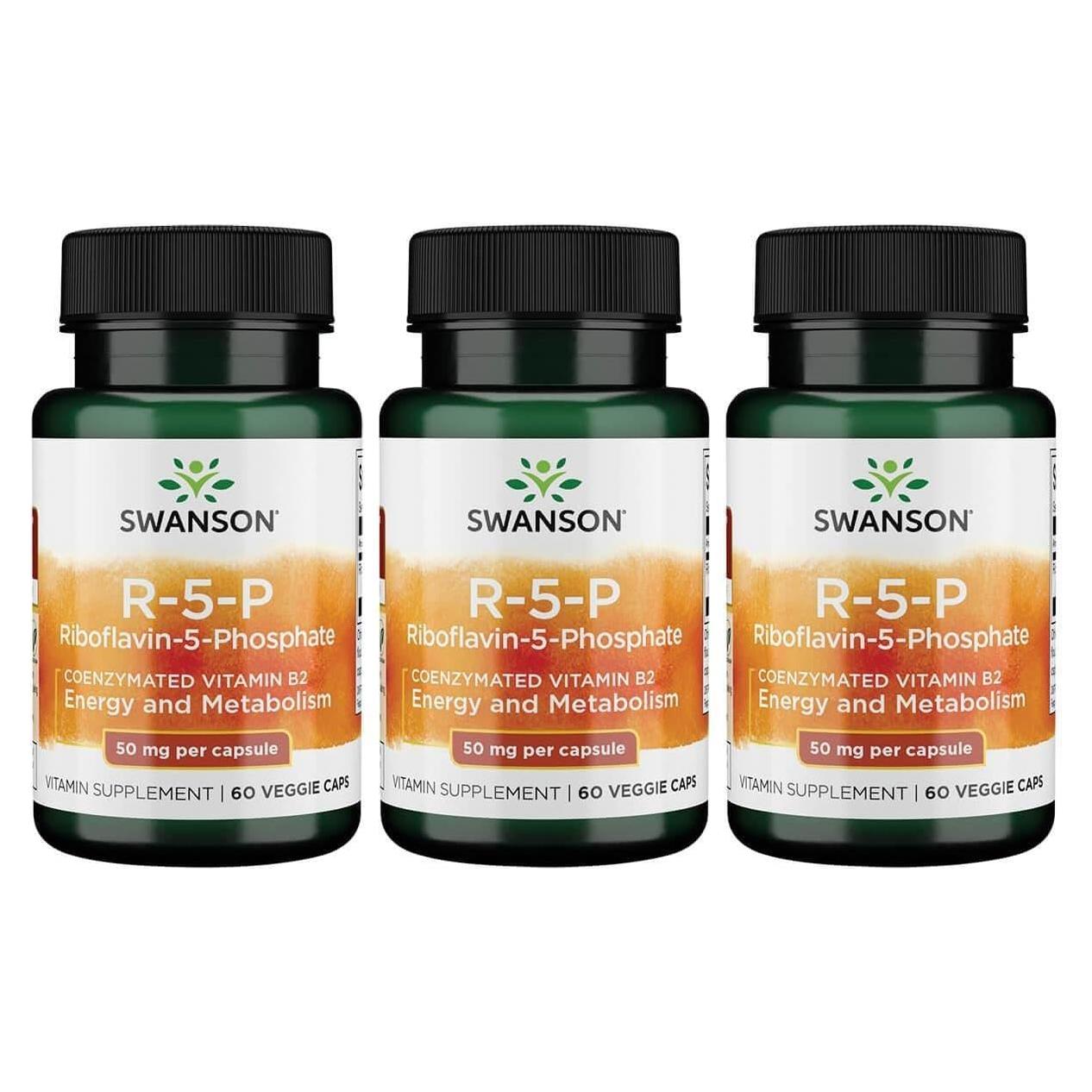 Suplemento de Vitamina B2 Swanson Ultra R-5-P 60 Cápsulas