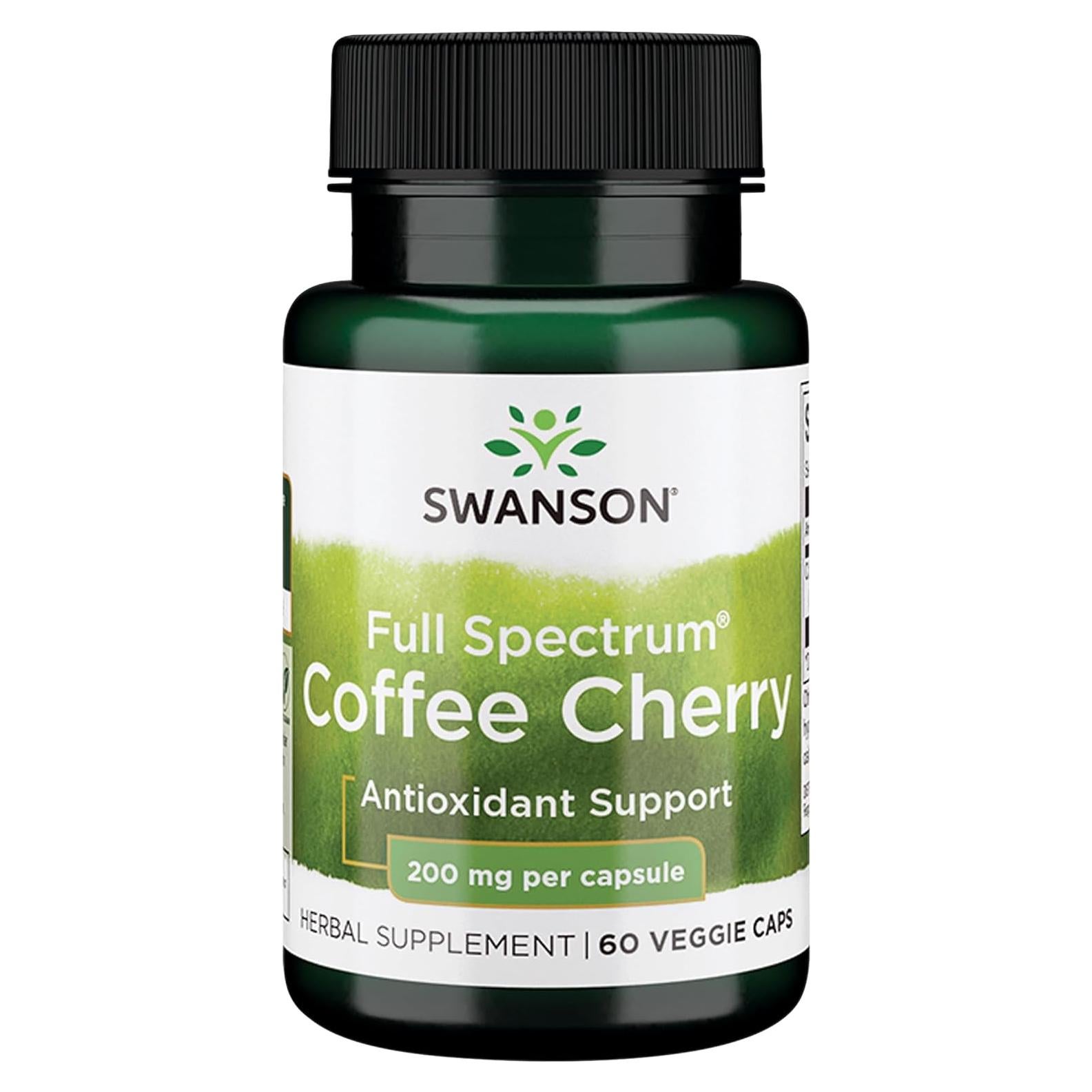 Cereza de Café Swanson 60 Cápsulas 200mg Antioxidantes