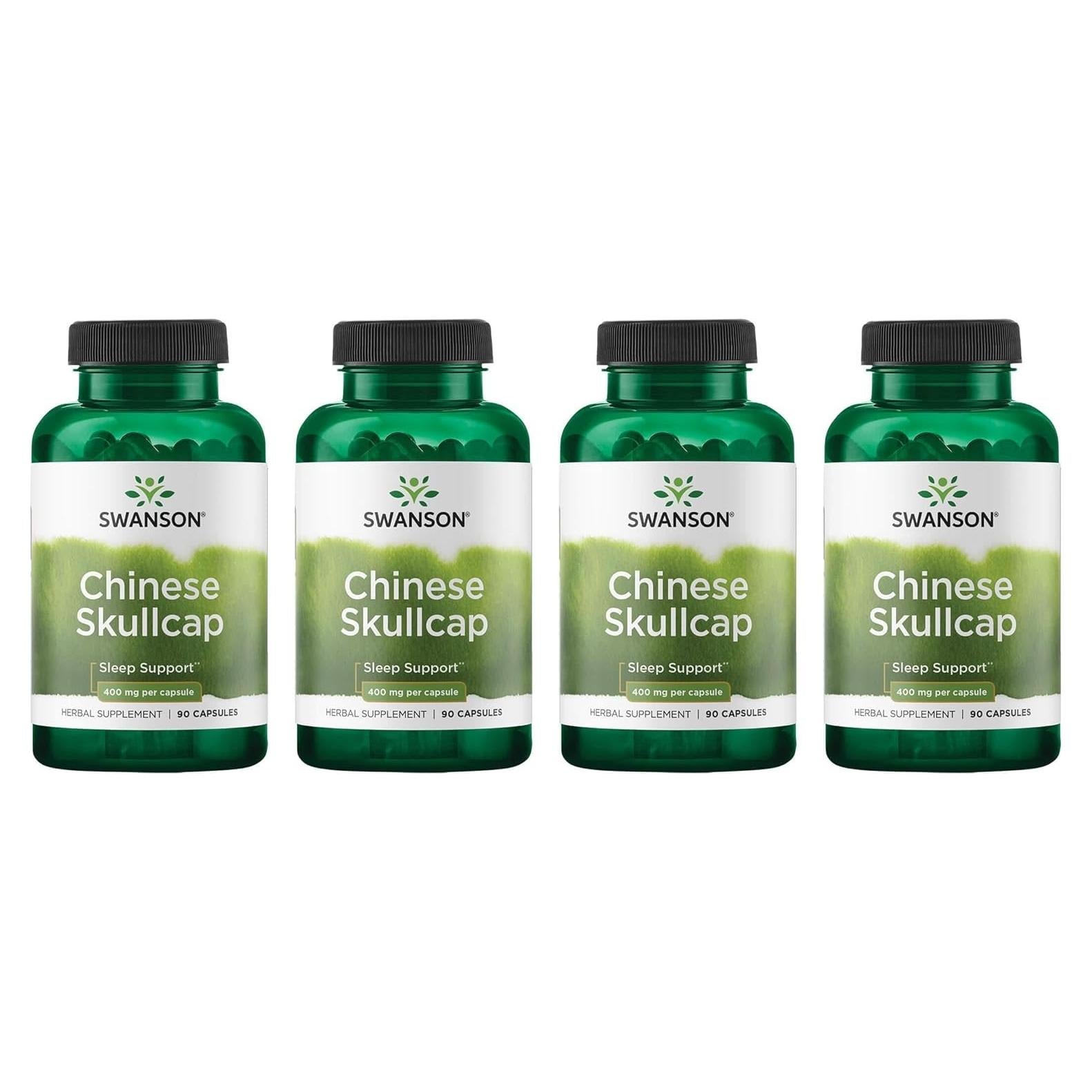 Suplemento Herbal Swanson Escutelaria China 90 Cápsulas 400mg
