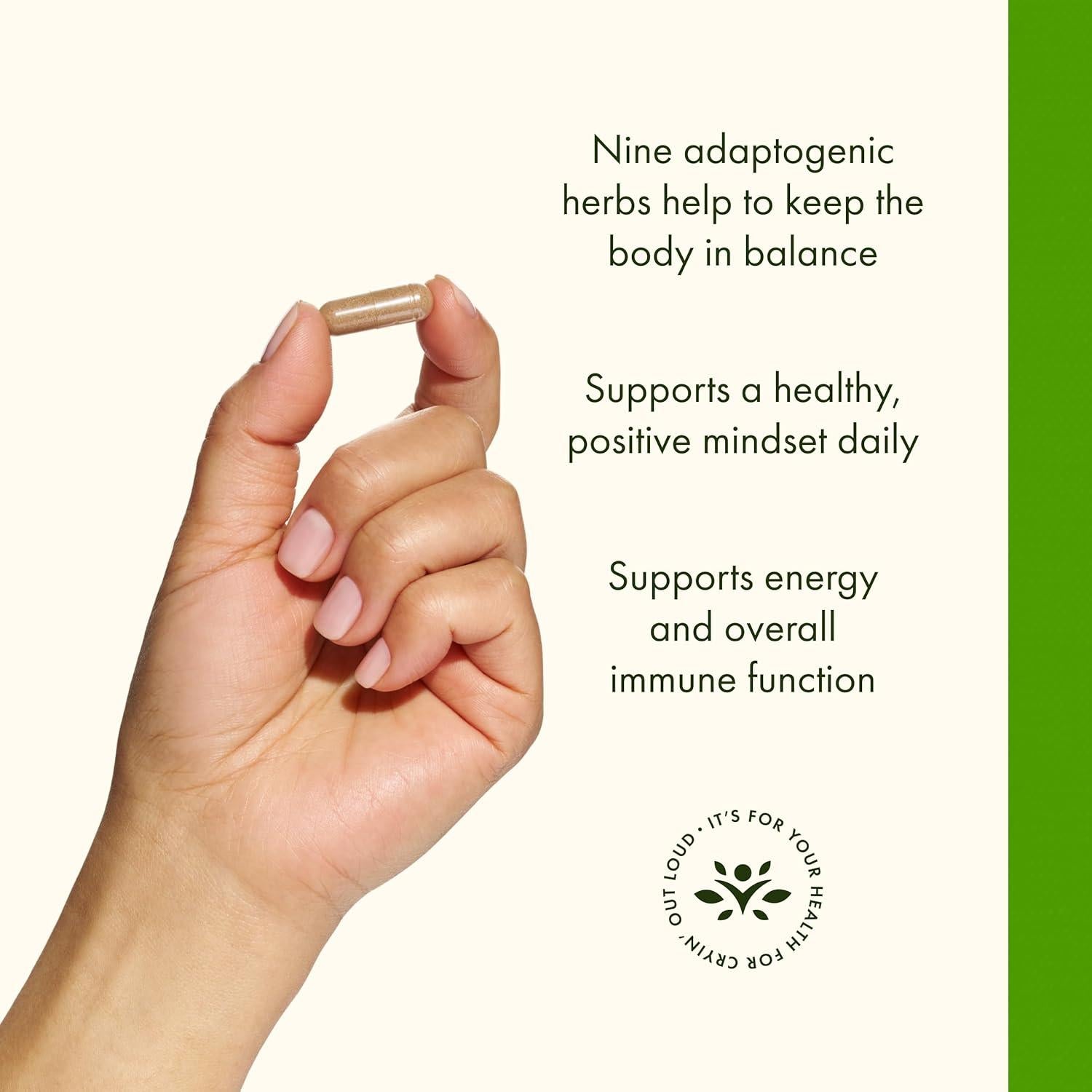 Suplemento Energético Swanson con Rhodiola, Ashwagandha 60 Cápsulas