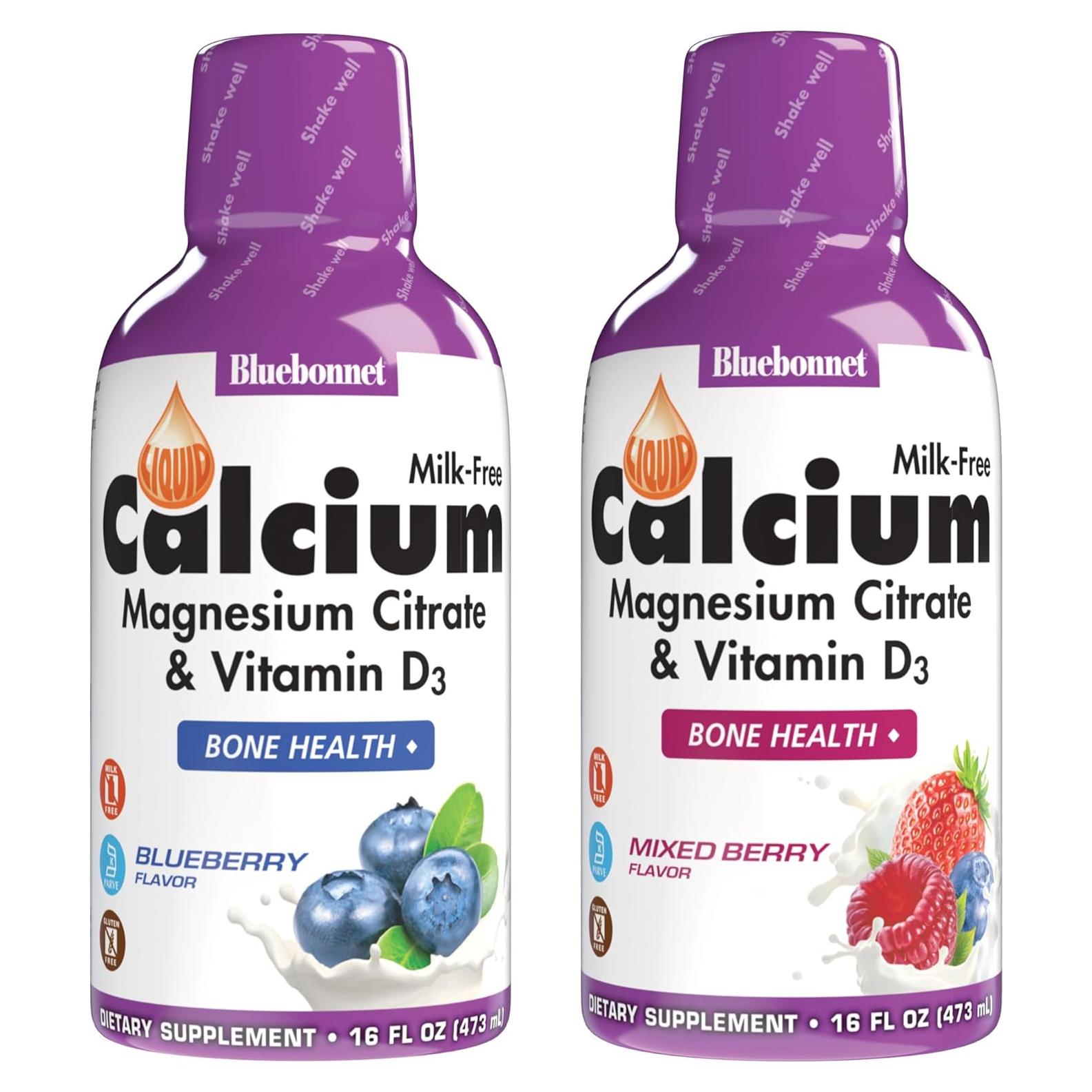 Citrato de Calcio y Magnesio Líquido BlueBonnet 473ml