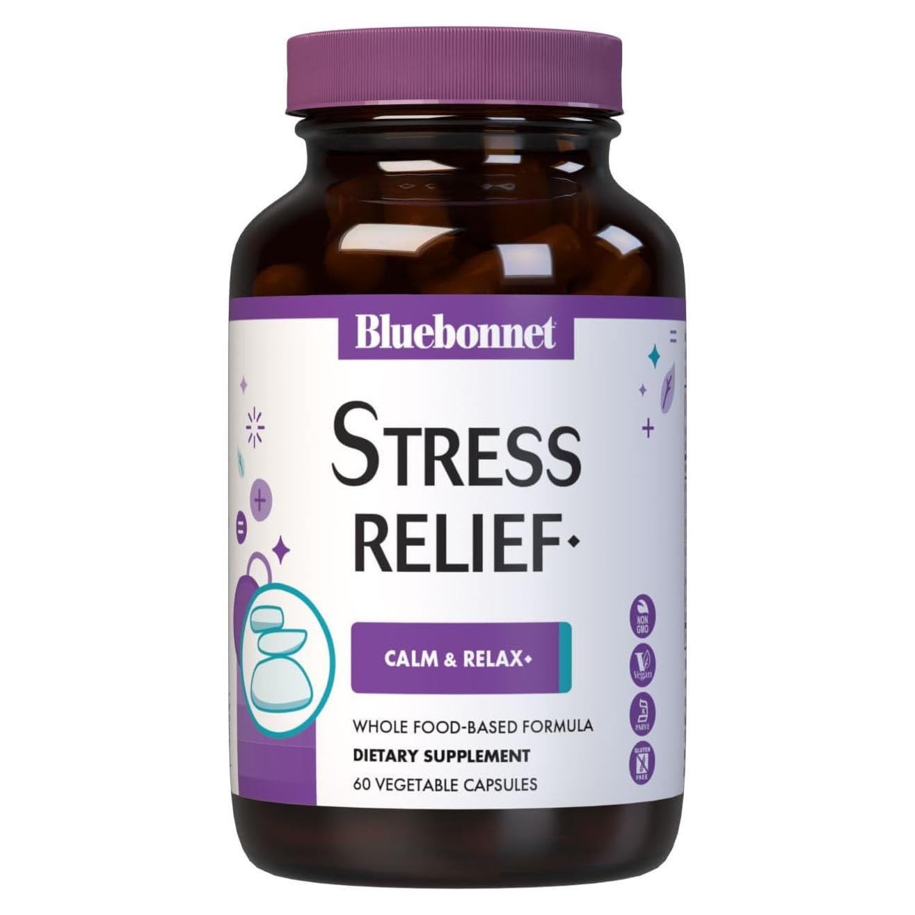 Cápsulas Vegetales Alivio del Estrés Bluebonnet 60 Unidades