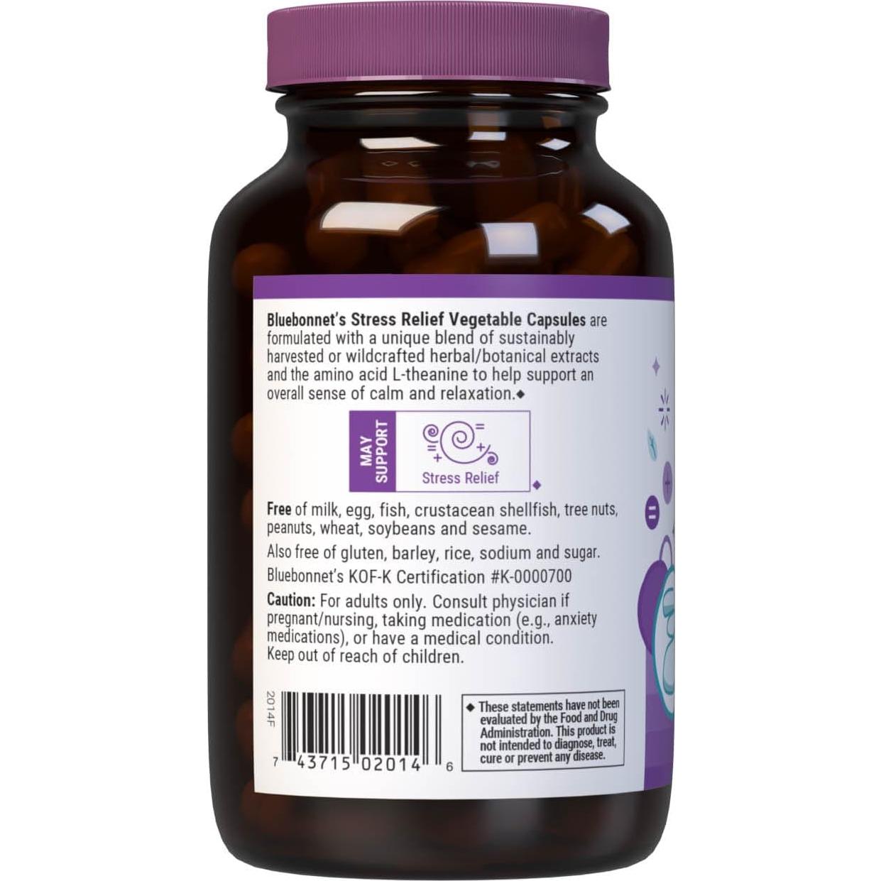 Cápsulas Vegetales Alivio del Estrés Bluebonnet 60 Unidades