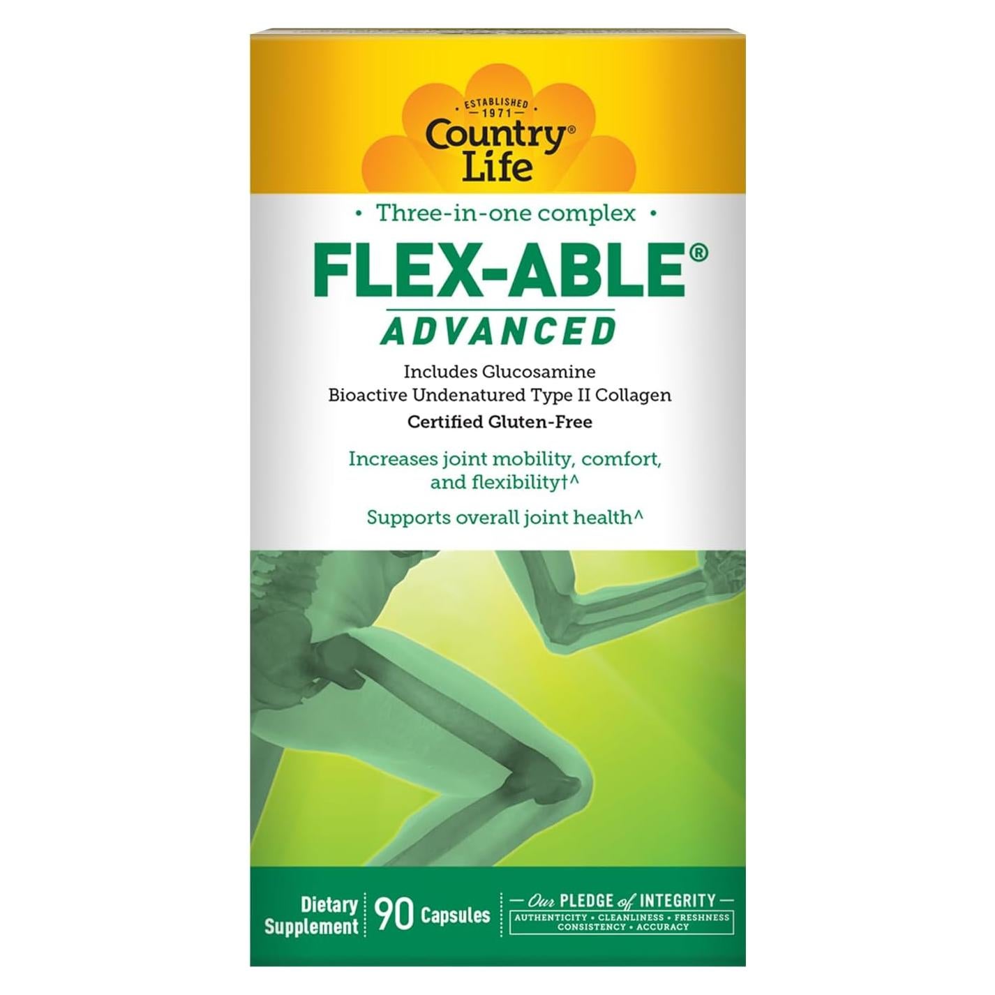 Cápsulas Flex-Able Avanzadas Country Life 90 Unidades Suplemento