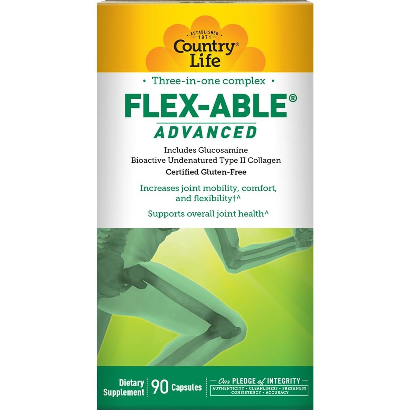 Cápsulas Flex-Able Avanzadas Country Life 90 Unidades Suplemento