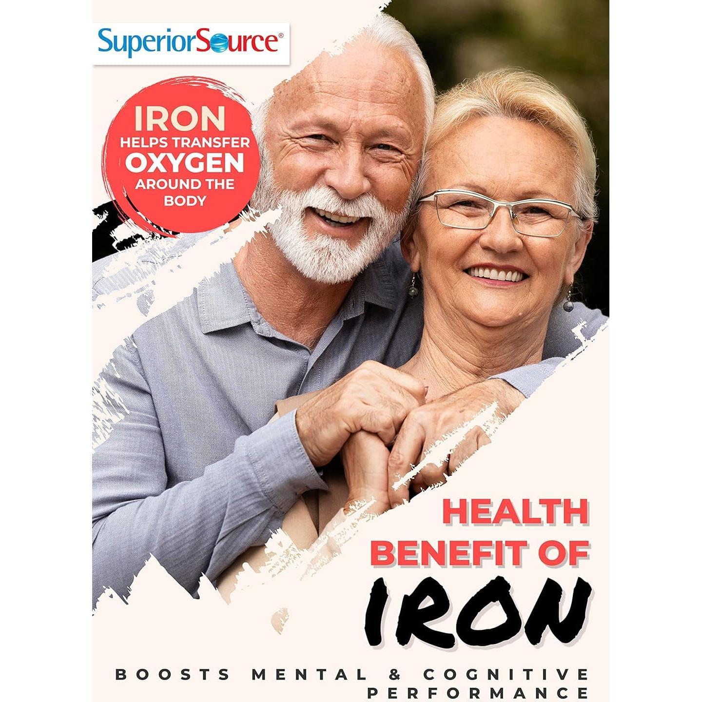 Suplemento de Hierro Superior Source Just Women 25 mg 90 Tabletas