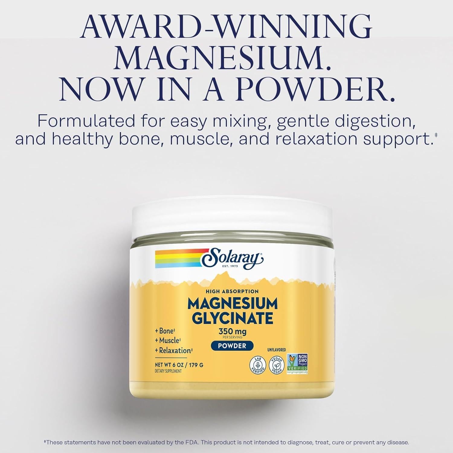 Paquete de Glicinato de Magnesio Solaray 350mg y Multivitamínico