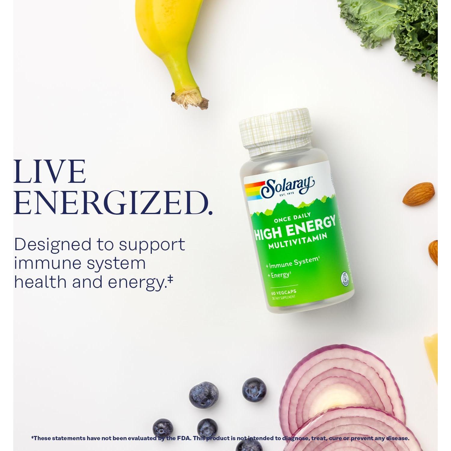 Paquete de Glicinato de Magnesio Solaray 350mg y Multivitamínico