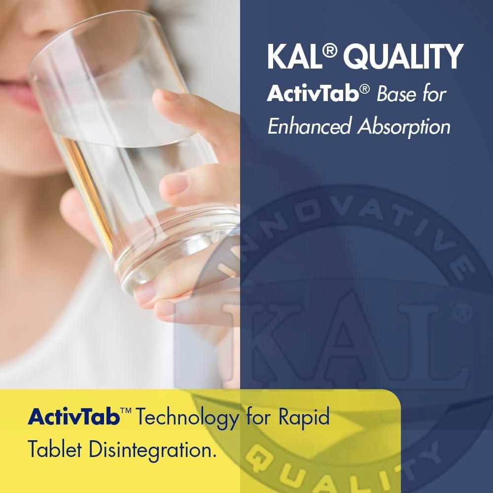 Ácido Málico con Magnesio KAL 120 Tabletas Suplemento Energía