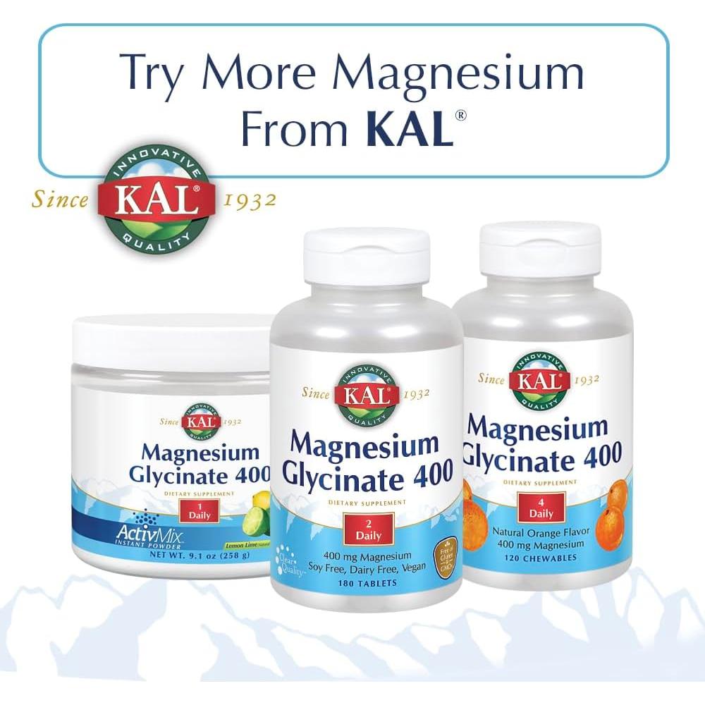 Ácido Málico con Magnesio KAL 120 Tabletas Suplemento Energía