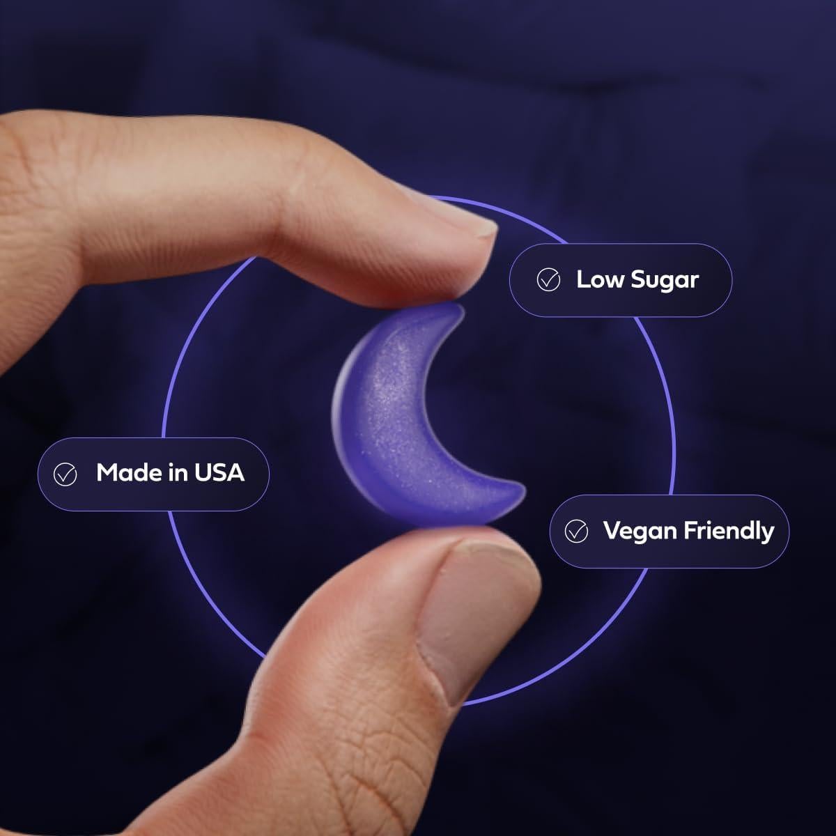 Gomitas de Sueños Dulces 5mg Melatonina Veganas 60 Unidades