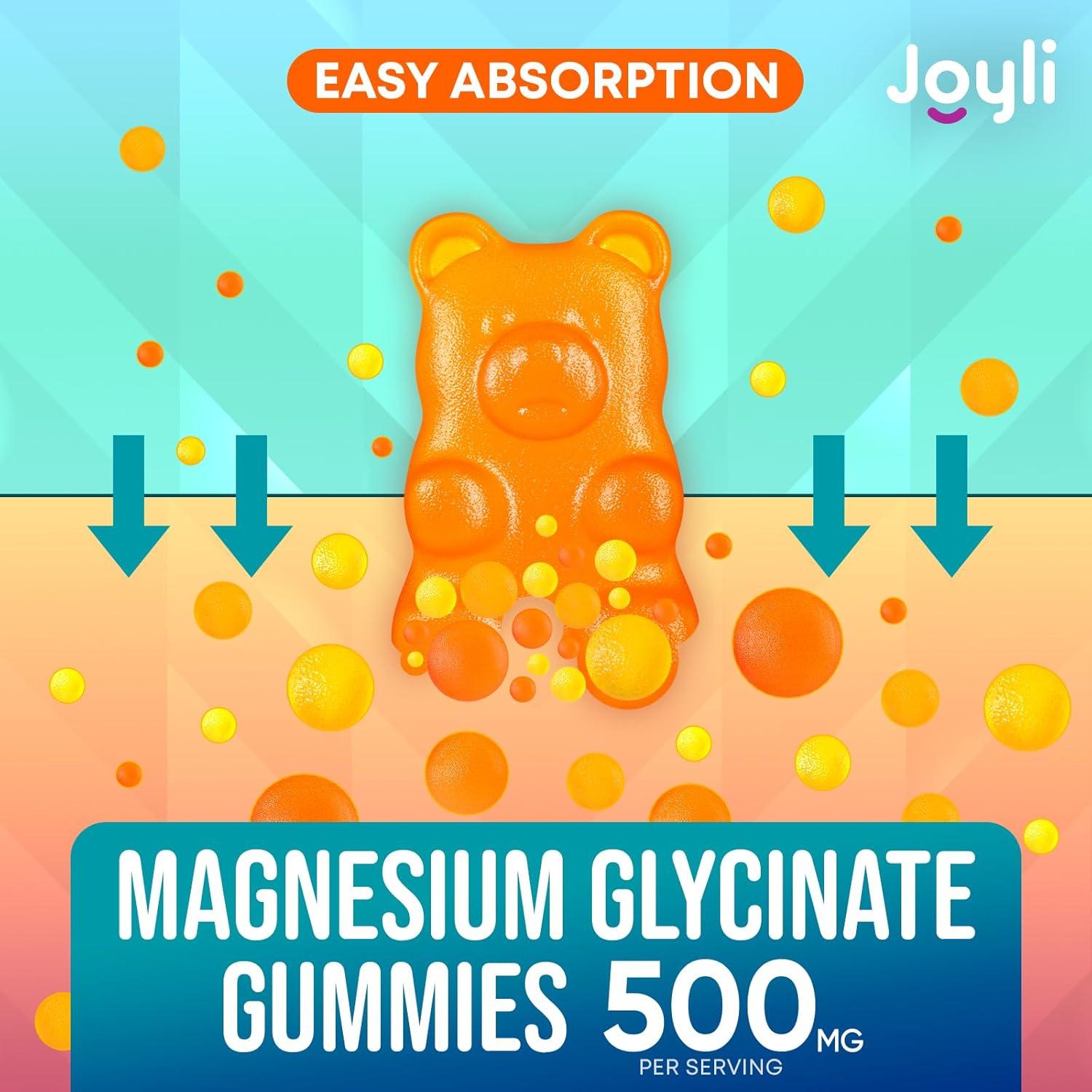 Gomitas de Glicinato de Magnesio JOYLI 500mg 60 Unidades