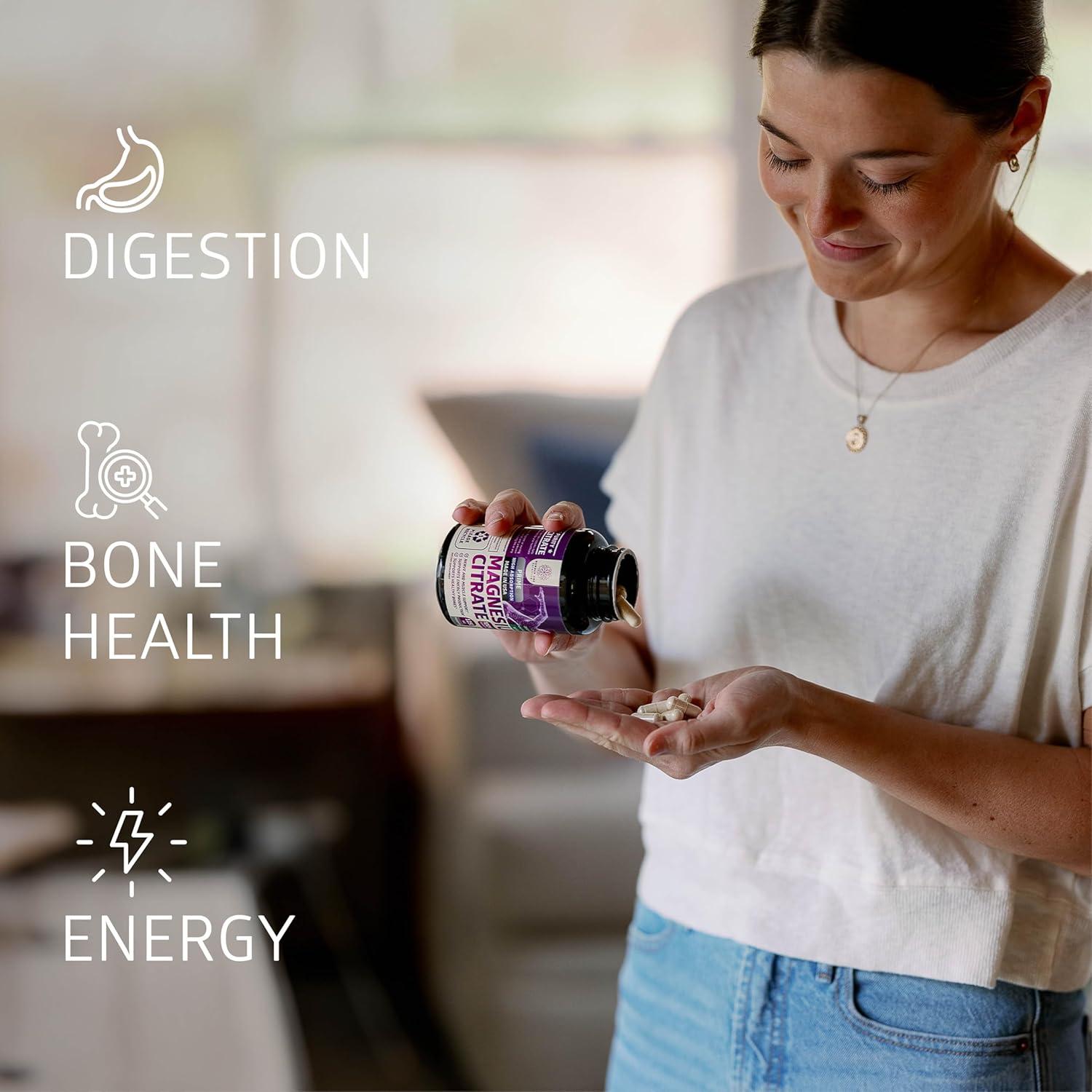 Cápsulas de Citrato de Magnesio Puro 1250mg N1 Nutrition 120 Caps