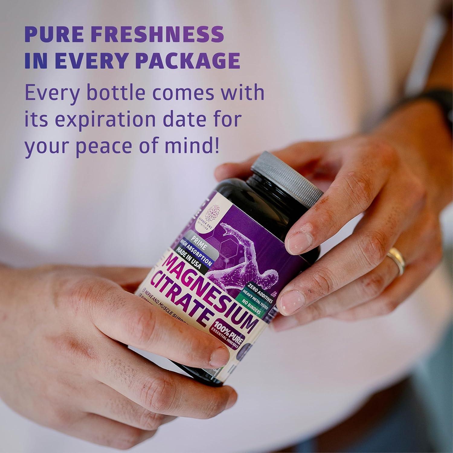 Cápsulas de Citrato de Magnesio Puro 1250mg N1 Nutrition 120 Caps