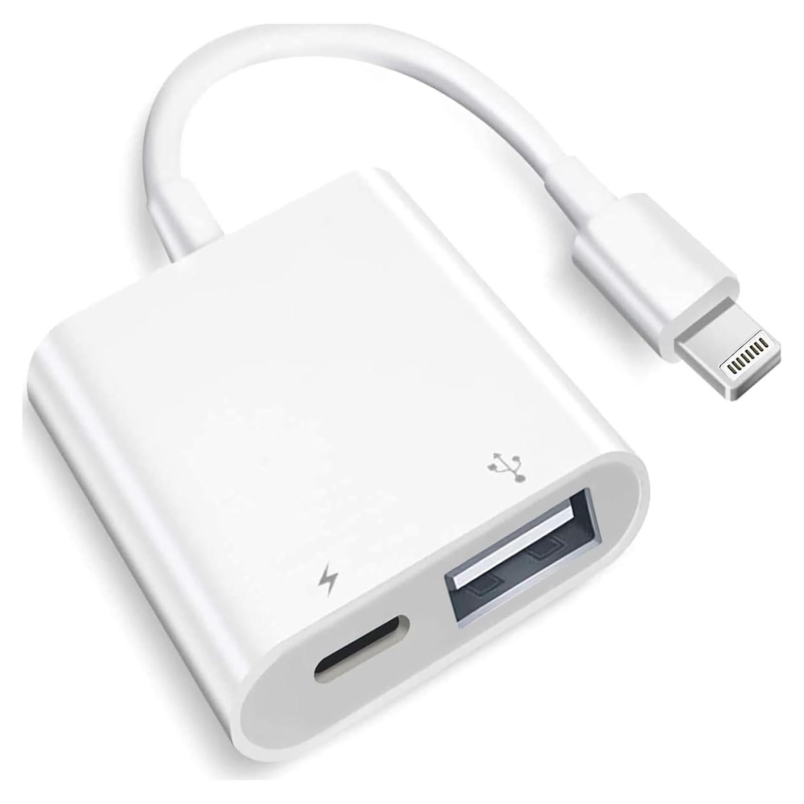 Adaptador de Cámara Lightning a USB Untvie con Carga