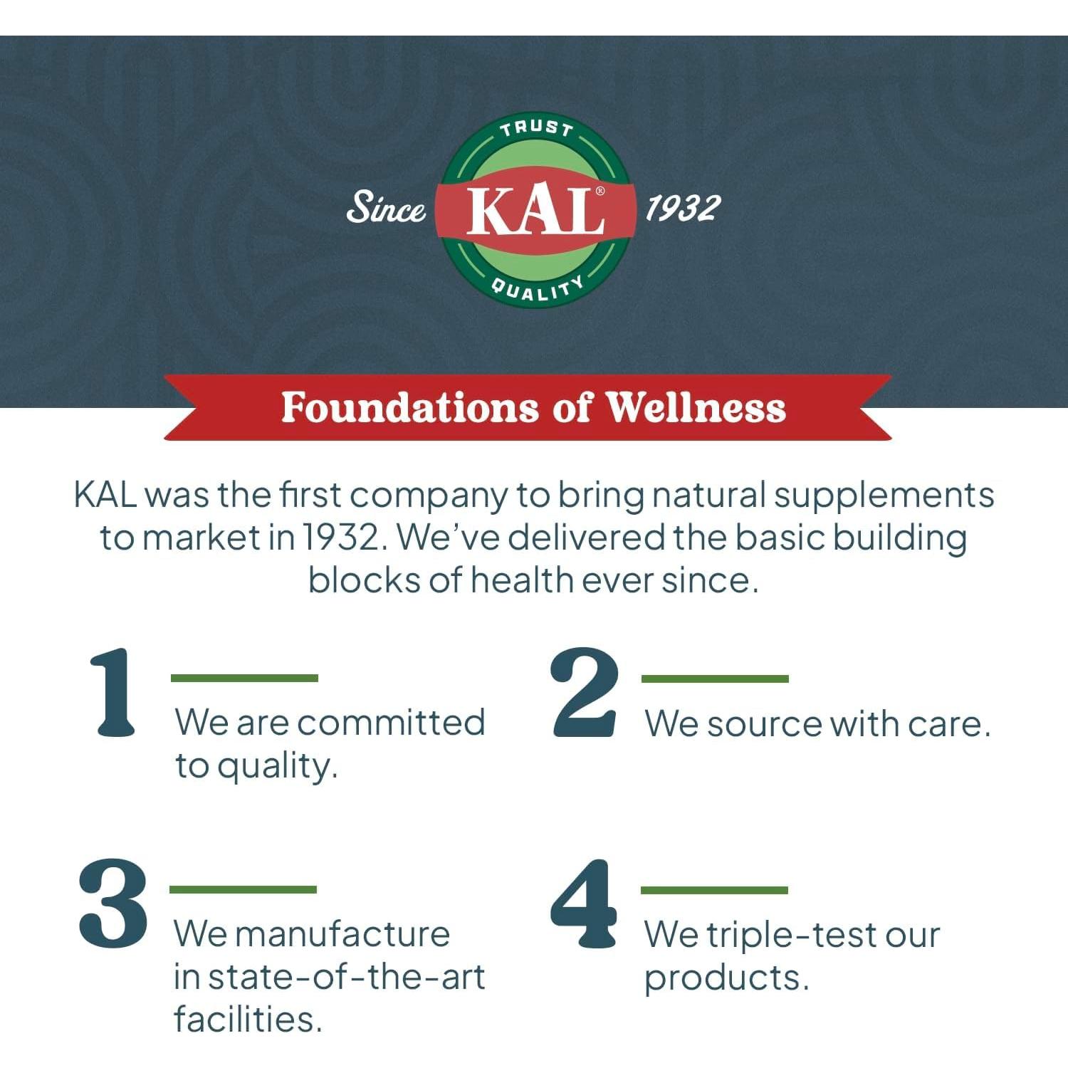 KAL Think Magnesio L-Treonato 2000 mg - 60 Tabletas Veganas