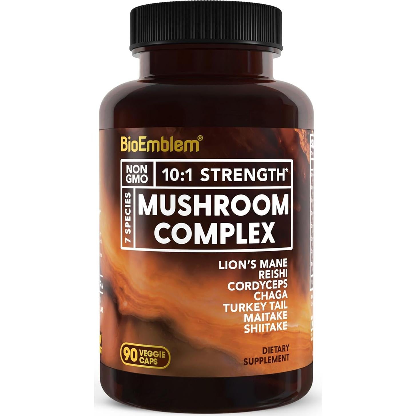 Complejo de Magnesio Triple BioEmblem 180 Cápsulas + 7 Hongos