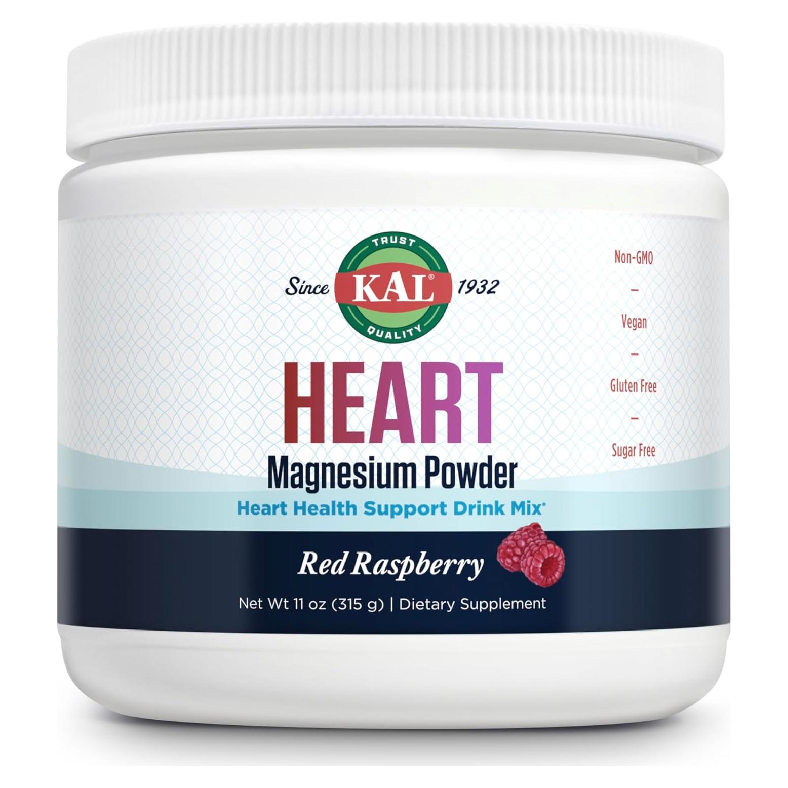 KAL Polvo de Magnesio Corazón Sabor Frambuesa 311g