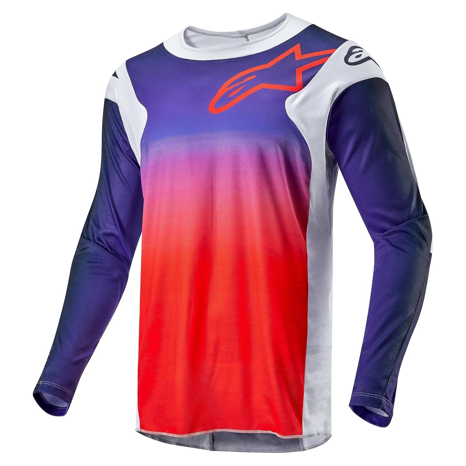 Jersey Racer Alpinestars Gris Claro/Naranja Brillante S